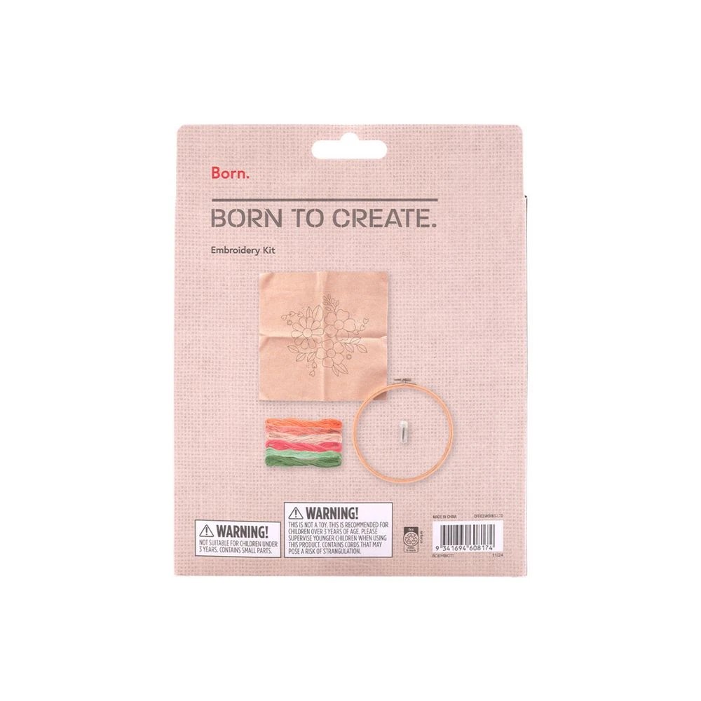 2 Born Embroidery Kit Flowers, 2 of 3