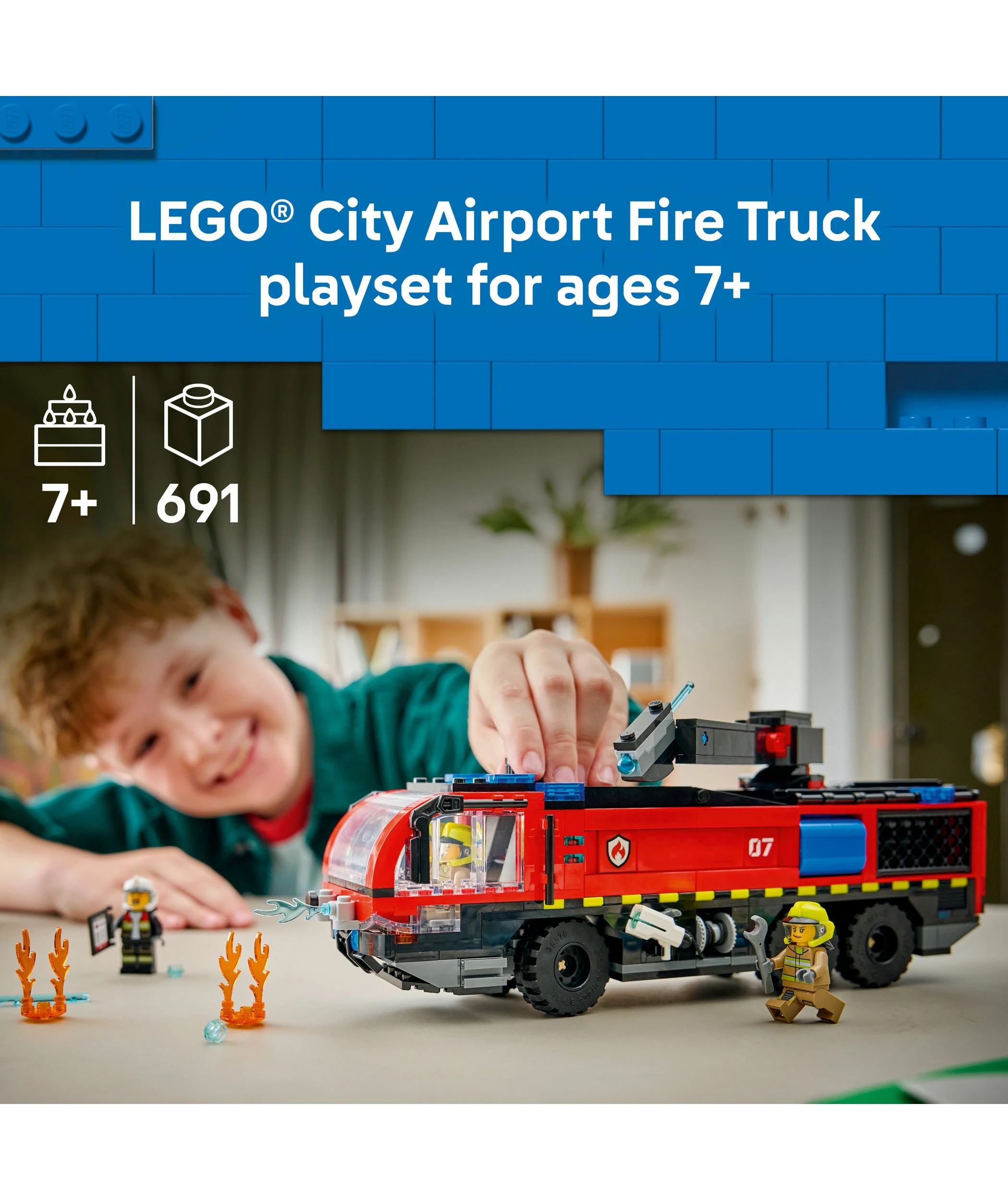 3 LEGO City Airport Fire Engine 60499, 3 of 8