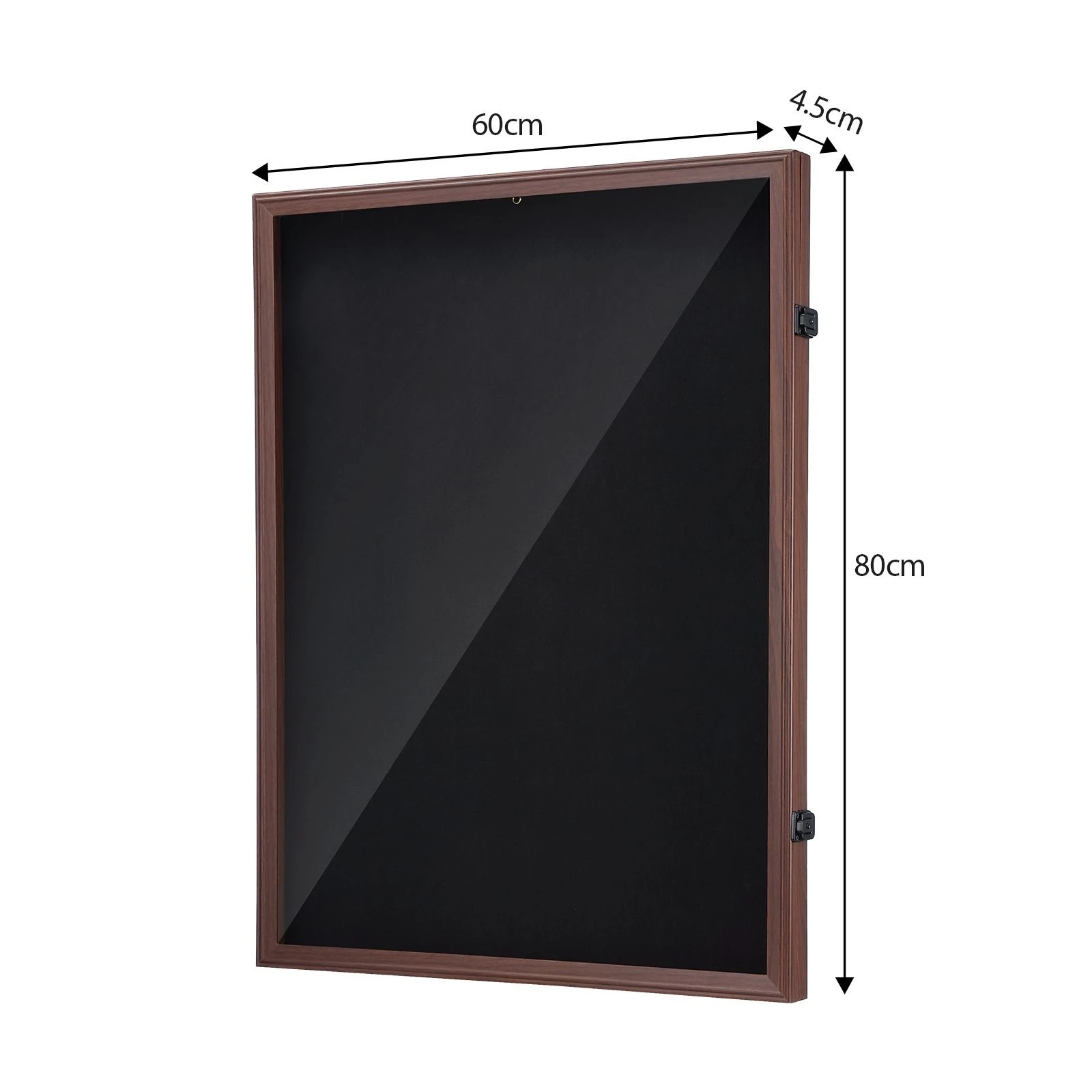Ausway Lockable Jersey Display Frame Wall Mounted Shadow Box Sports ...