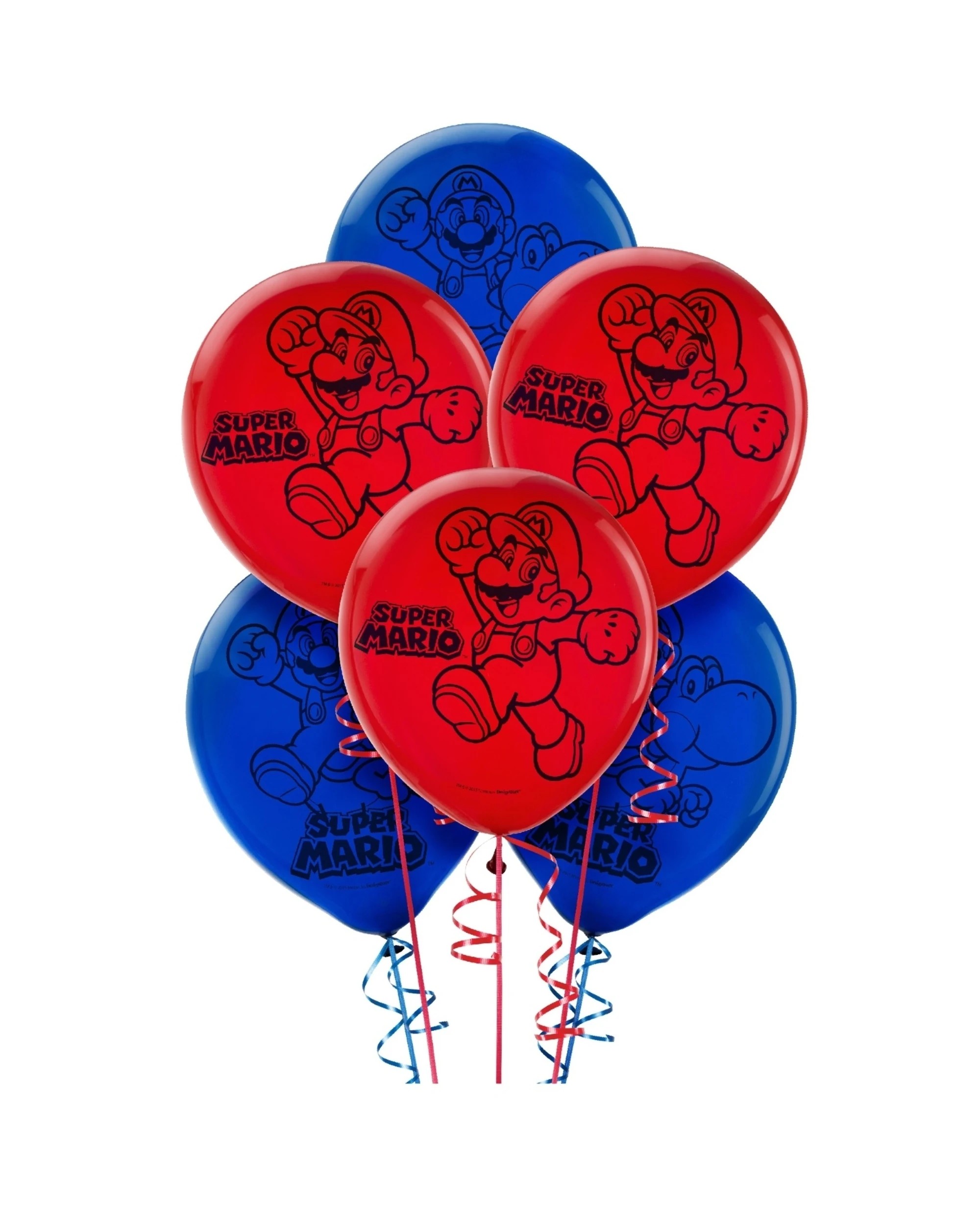1 Super Mario Bros. Super Mario Bros. Balloons Pack of 6, 1 of 1
