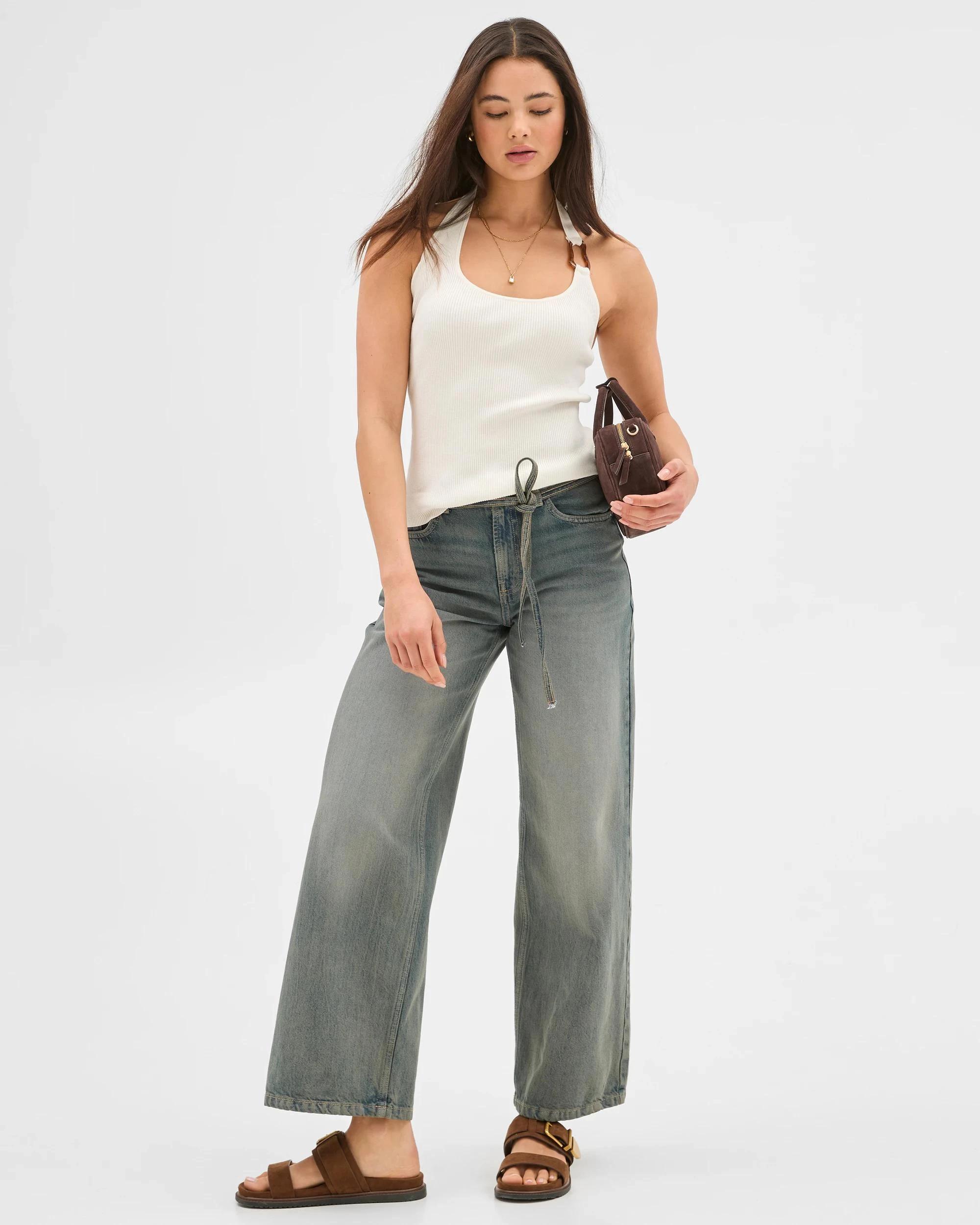 2 Halter Knit Top - Lily Loves JET STREAM, 2 of 5