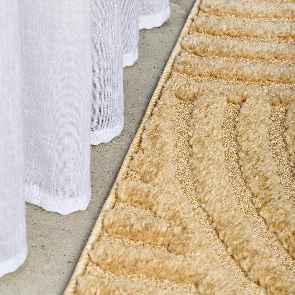 3 Common Ground Rugs Sanctuary Zina 290x200cm - Large Power Loomed Floor Rug - Gold, 3 of 7