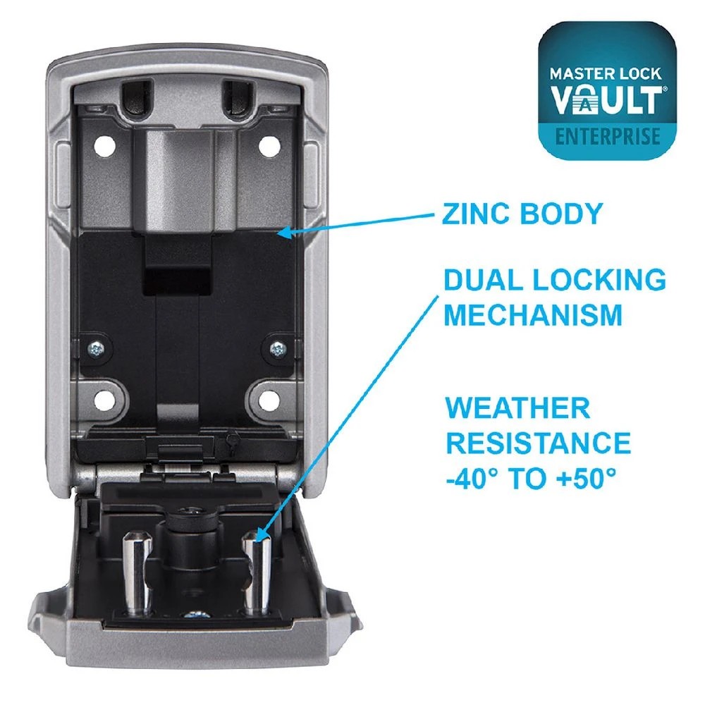 4 Master Lock Bluetooth Wall Mount Key Safe 5441EC, 4 of 9