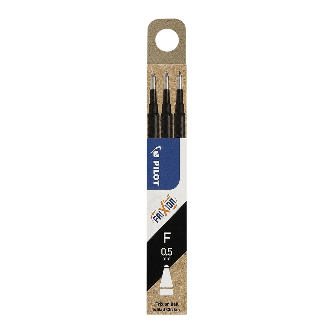 1 PILOT Frixion Erasable Gel Ink Refill 0.5mm Black 3 Pack, 1 of 3