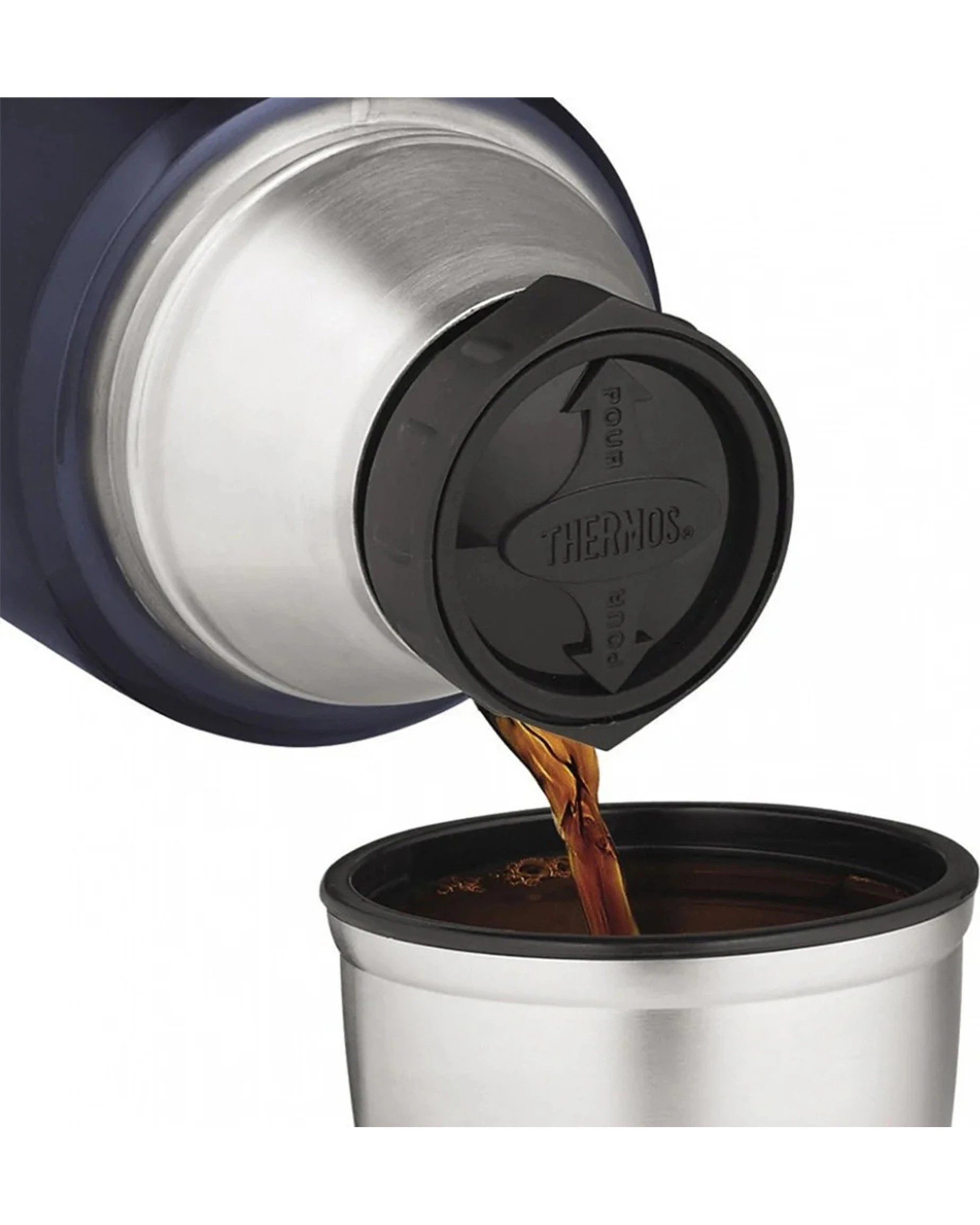 5 Thermos 1.2L King Stainless Steel Vacuum Insulated Double Walled Beverage Bottle - Blue, 5 of 5