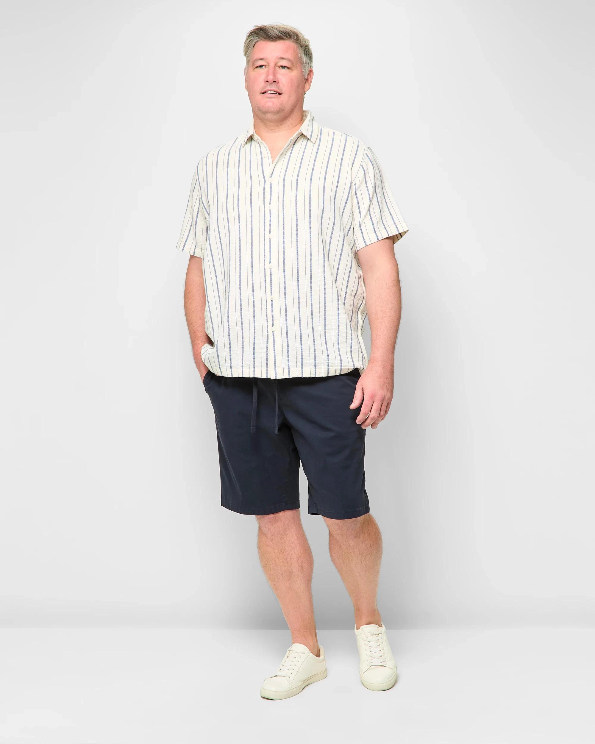 2 Target Man Plus Plus Size Australian Cotton Byron Shorts NAVY, 2 of 5