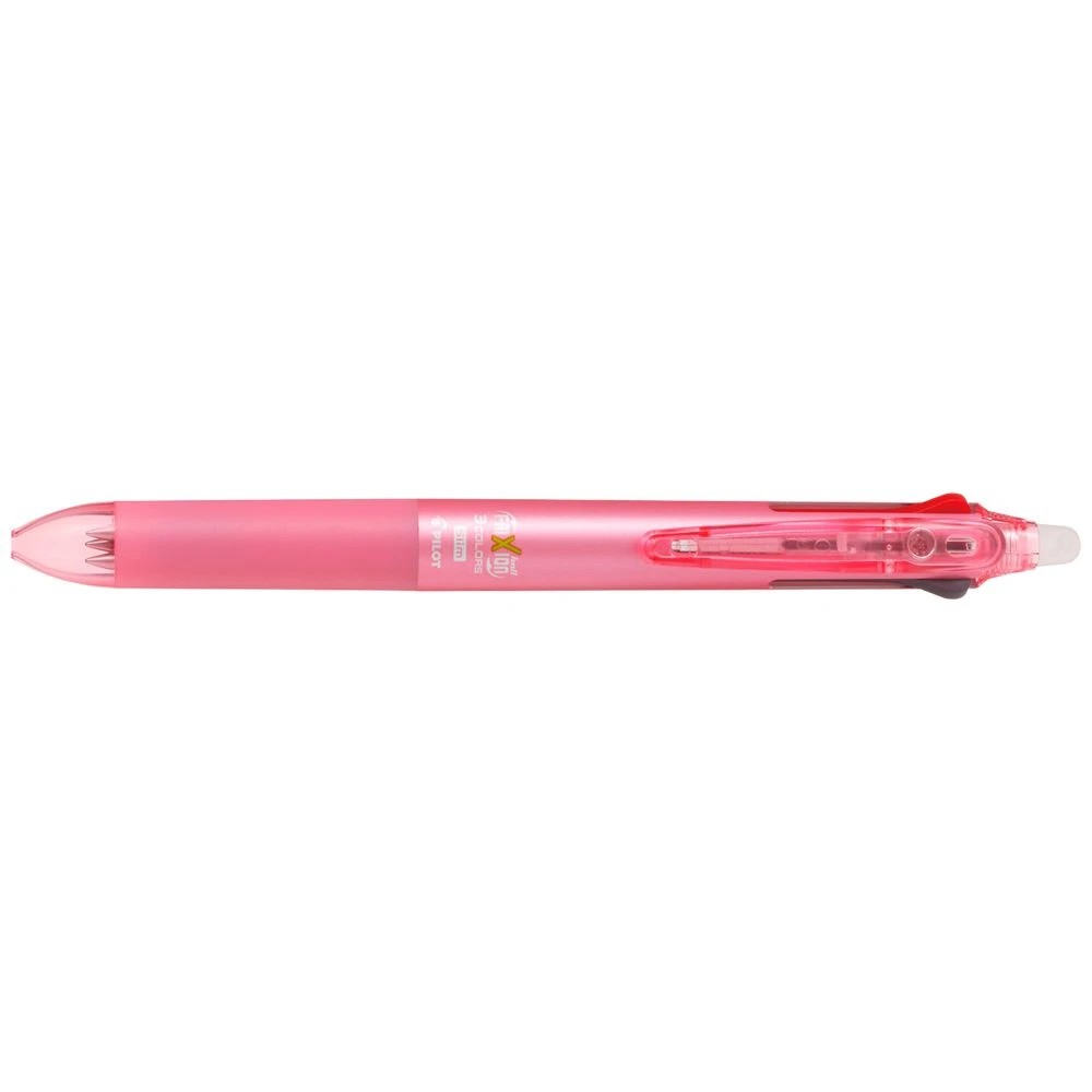 1 PILOT Frixion 3 Colour Erasable Gel Pen Soft Pink Barrel, 1 of 3