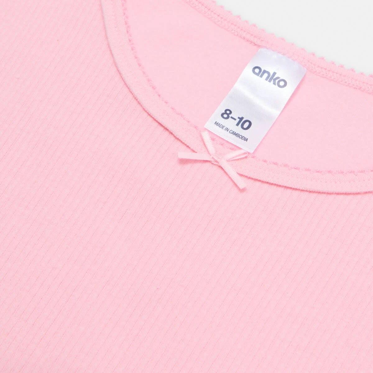6 2 Pack Long Sleeve Brushed Thermal Top Pnk Solid, 6 of 8