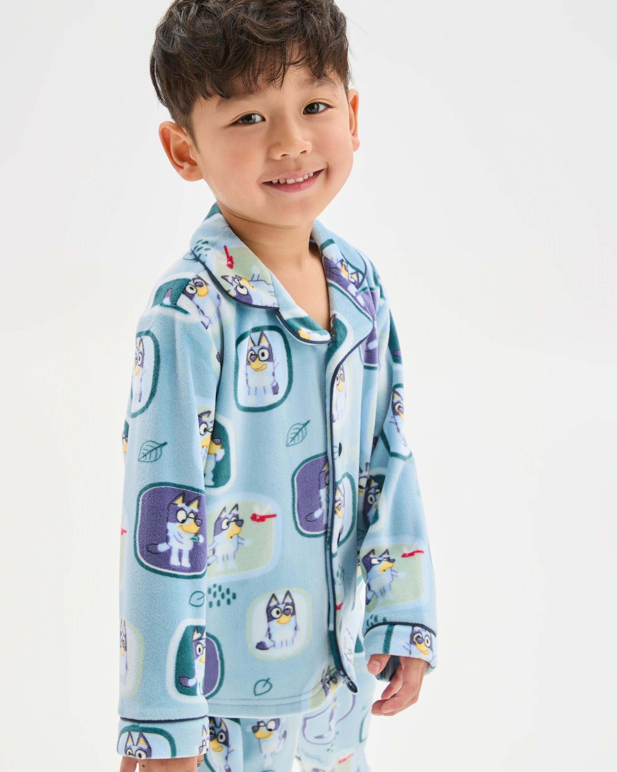 3 Bluey Younger Boys Fleece Pyjama Set BLUEY, 3 of 7