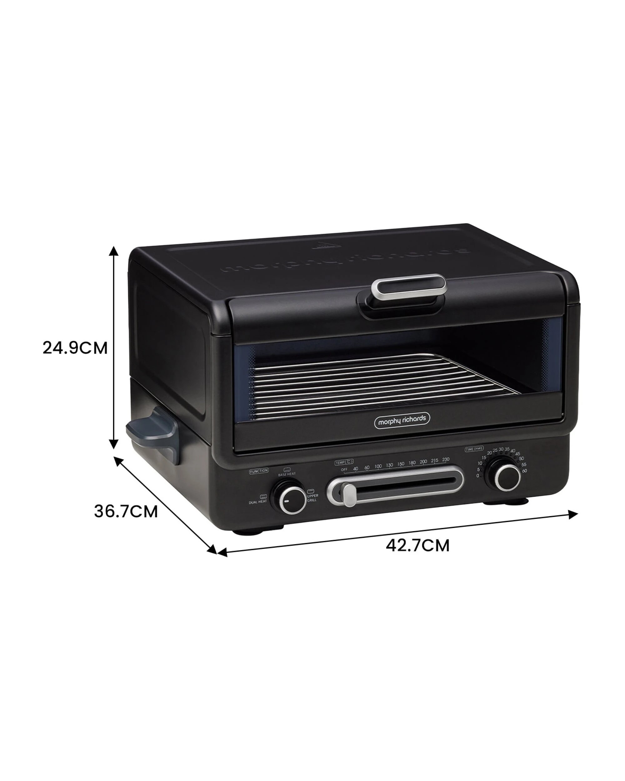 3 Morphy Richards MRMPO12T Electric Oven Multi-Function Non-Stick Pan and Grill 2000W 12L Capacity, 3 of 7