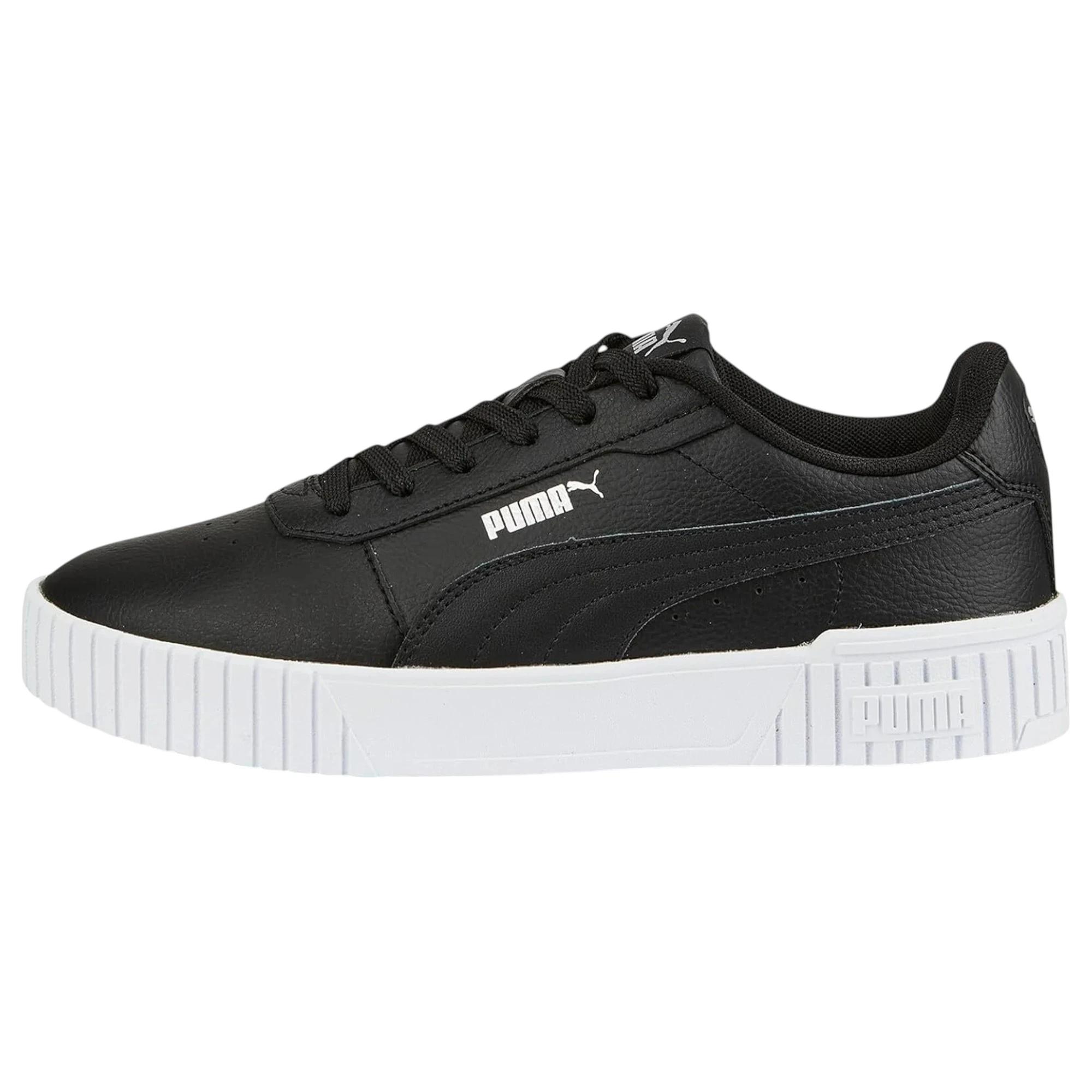 1 Puma Womens Carina 2.0 Sneakers Black Shoes BLACK, 1 of 6