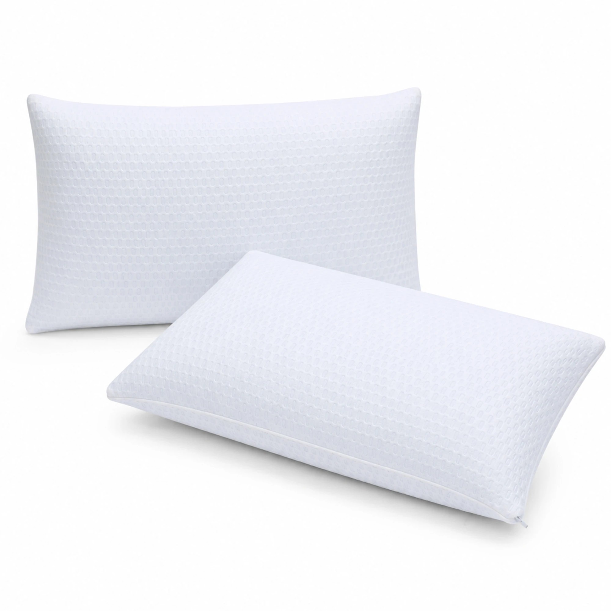 3 ROOMSENSE Cooling Memory Foam Pillow 2 Pack Anti-Flattening Bed Pillows - White, 3 of 8