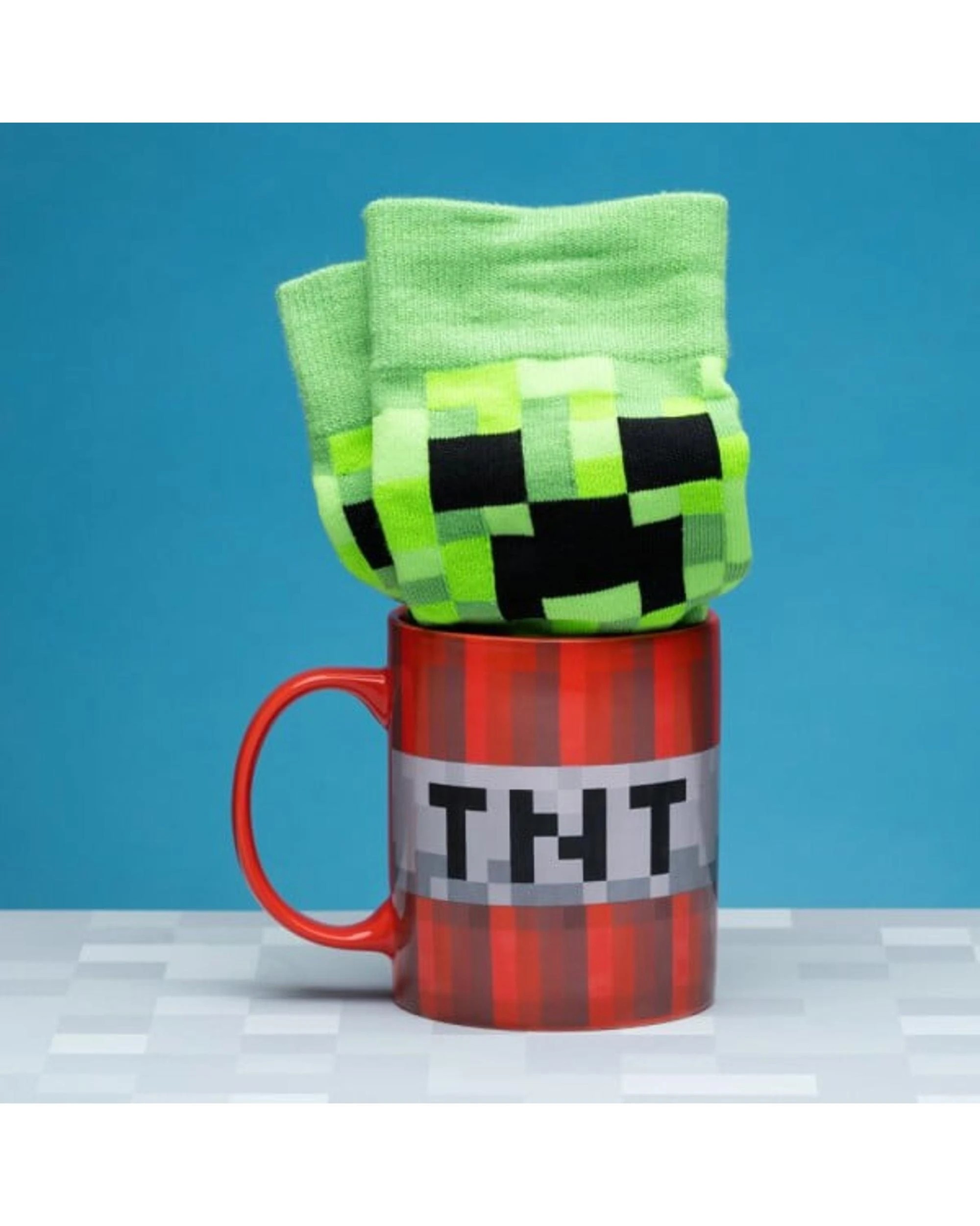 2 Minecraft Creeper Mug and Socks Set, 2 of 4