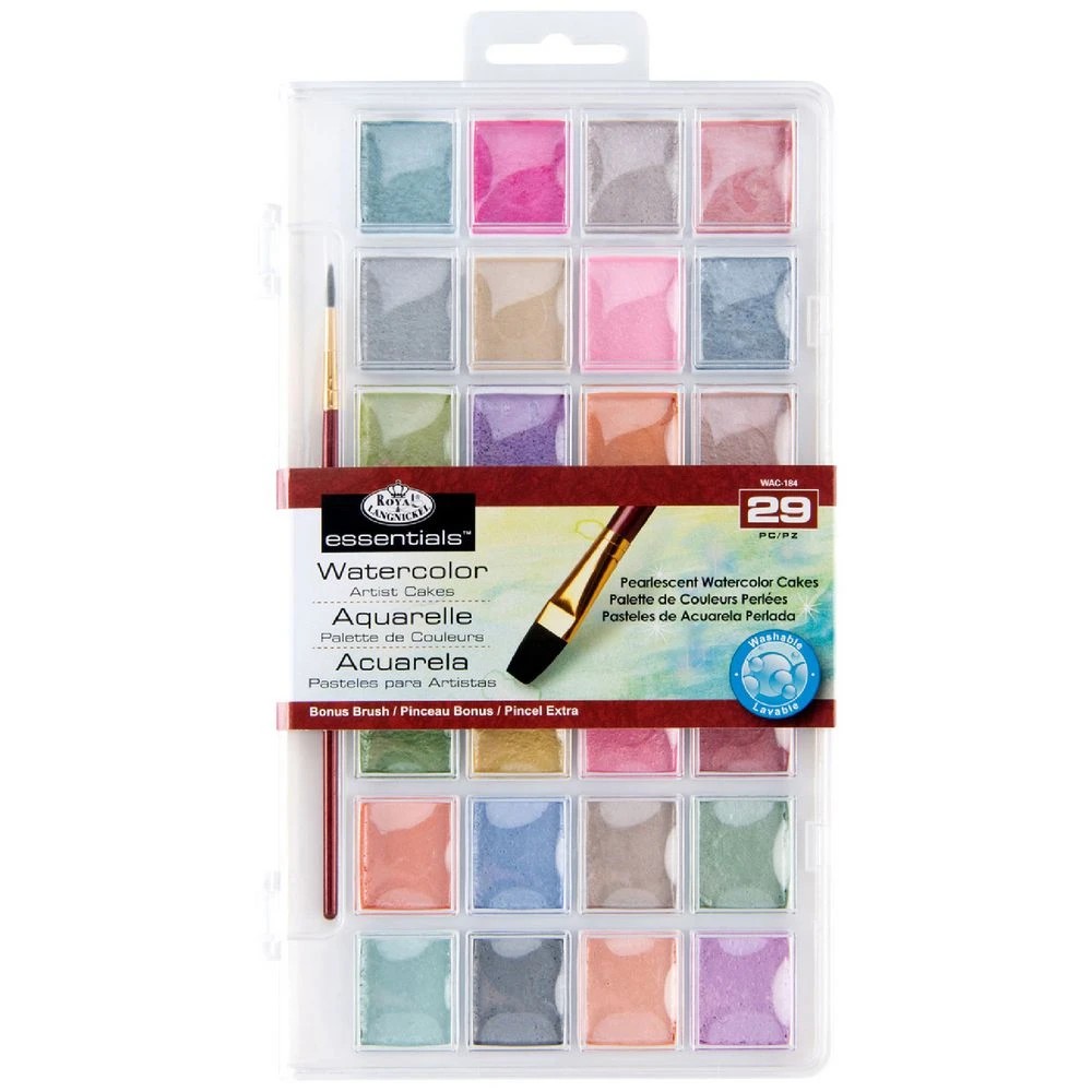 1 Royal & Langnickel Pearlescent Watercolour Cake Set, 1 of 7