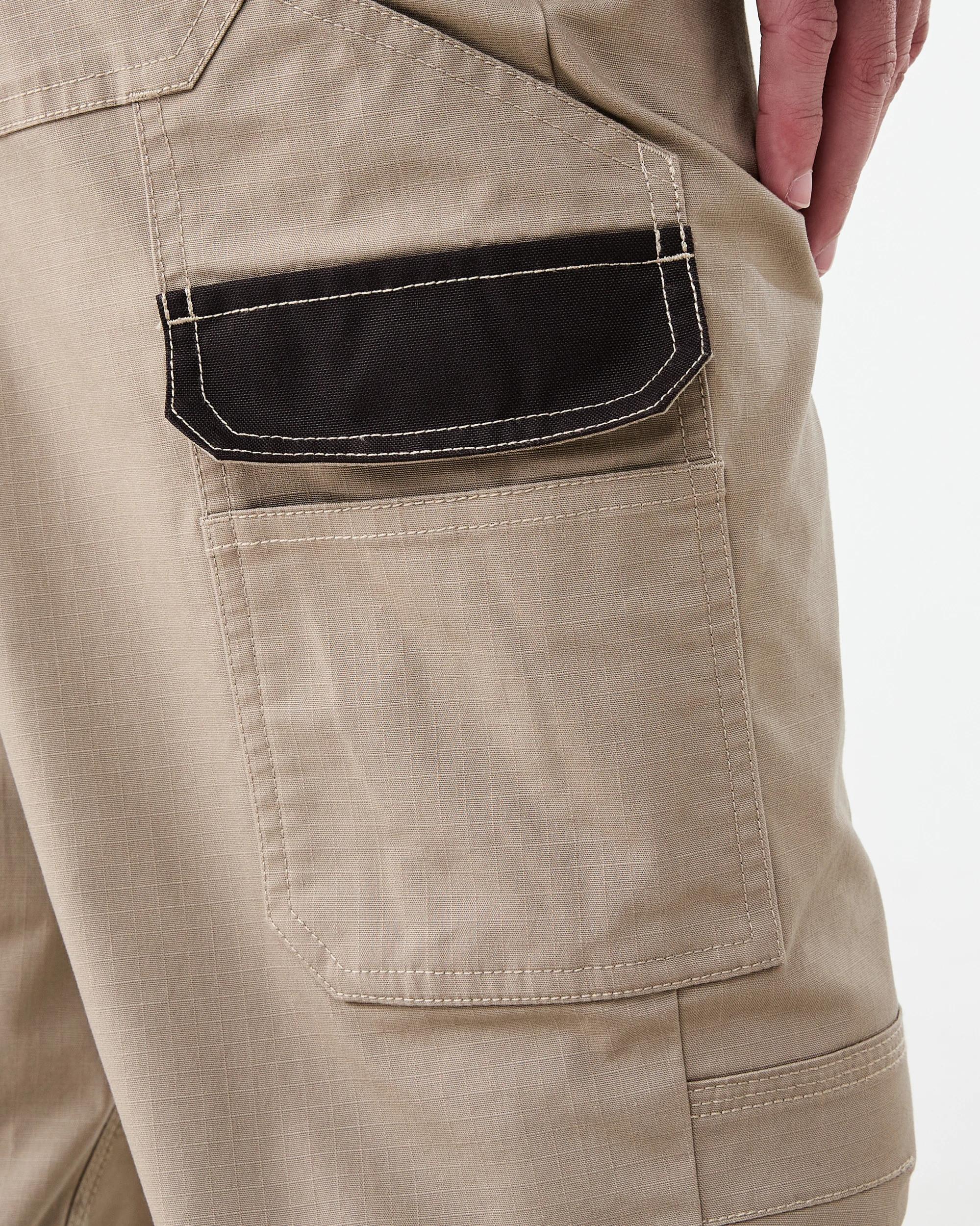 6 Workwear Ripstop Stretch Pants Bge Mshrm, 6 of 8