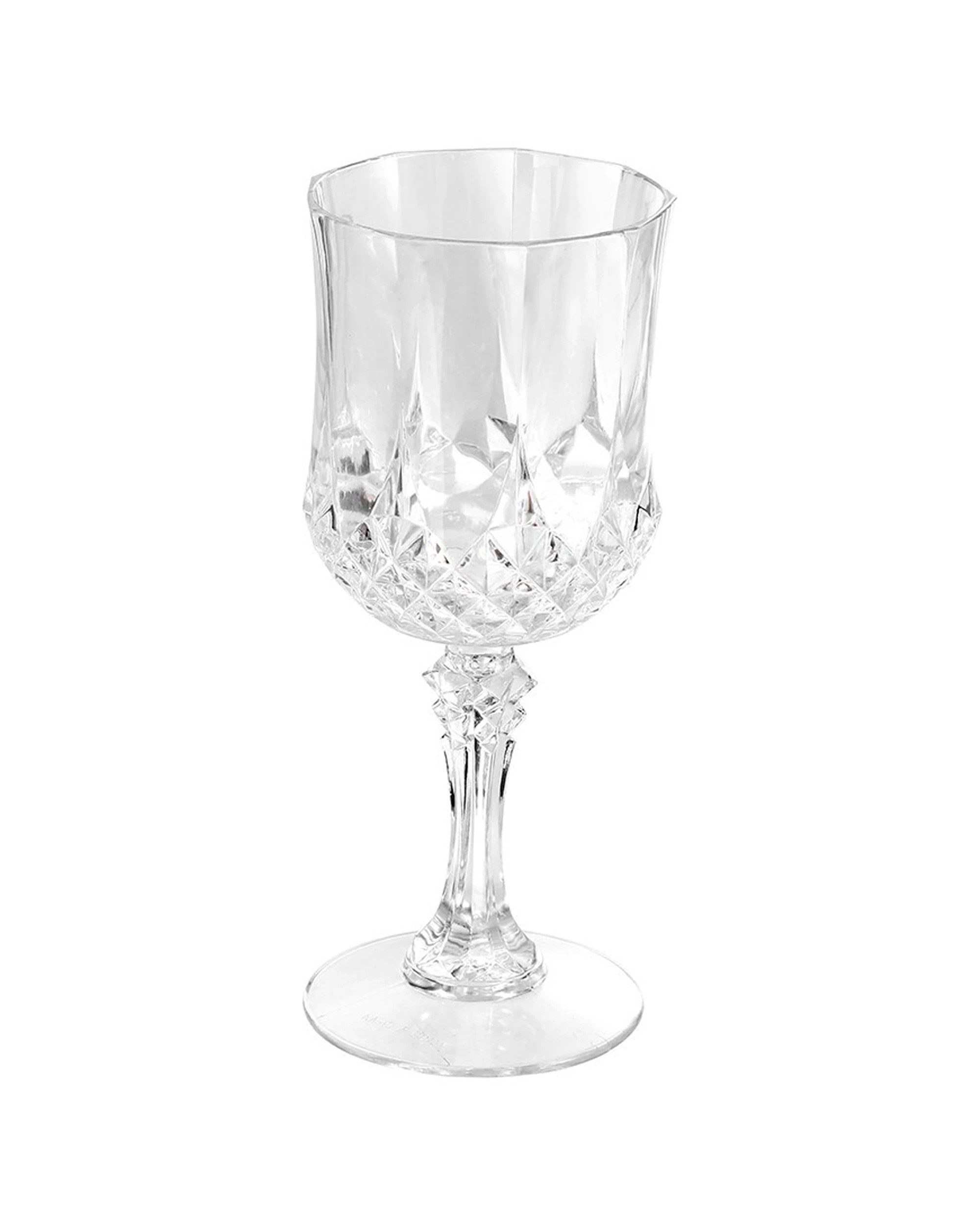 2 Lemon & Lime Crystal Deco 220ml Plastic Red Wine Glass Drinking Party Clear
 - Clear, 2 of 4