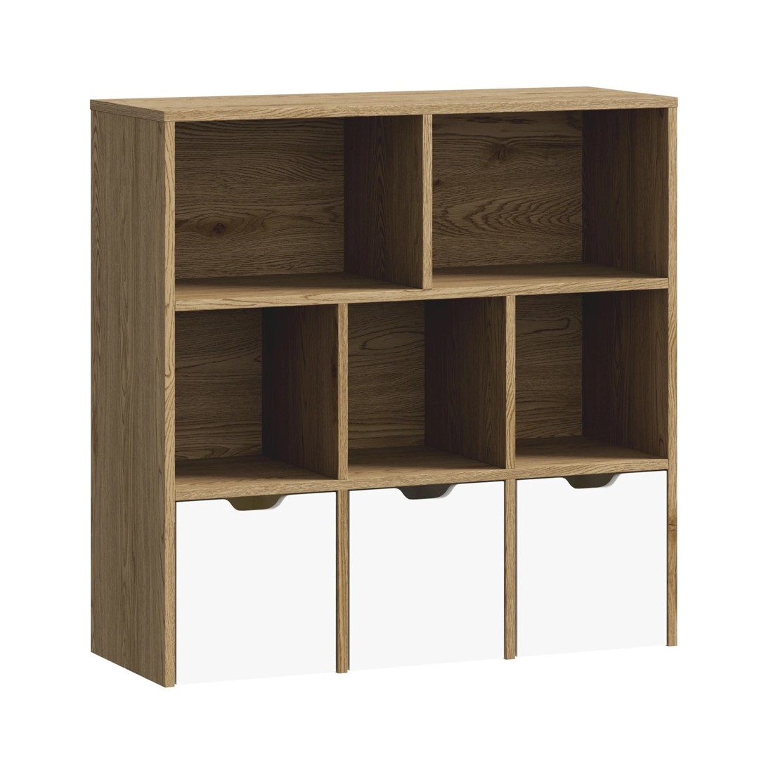 5 Oikiture Kids Bookcase Toy Organiser Cabinet With Removable Box Storage
 - Multi, 5 of 10