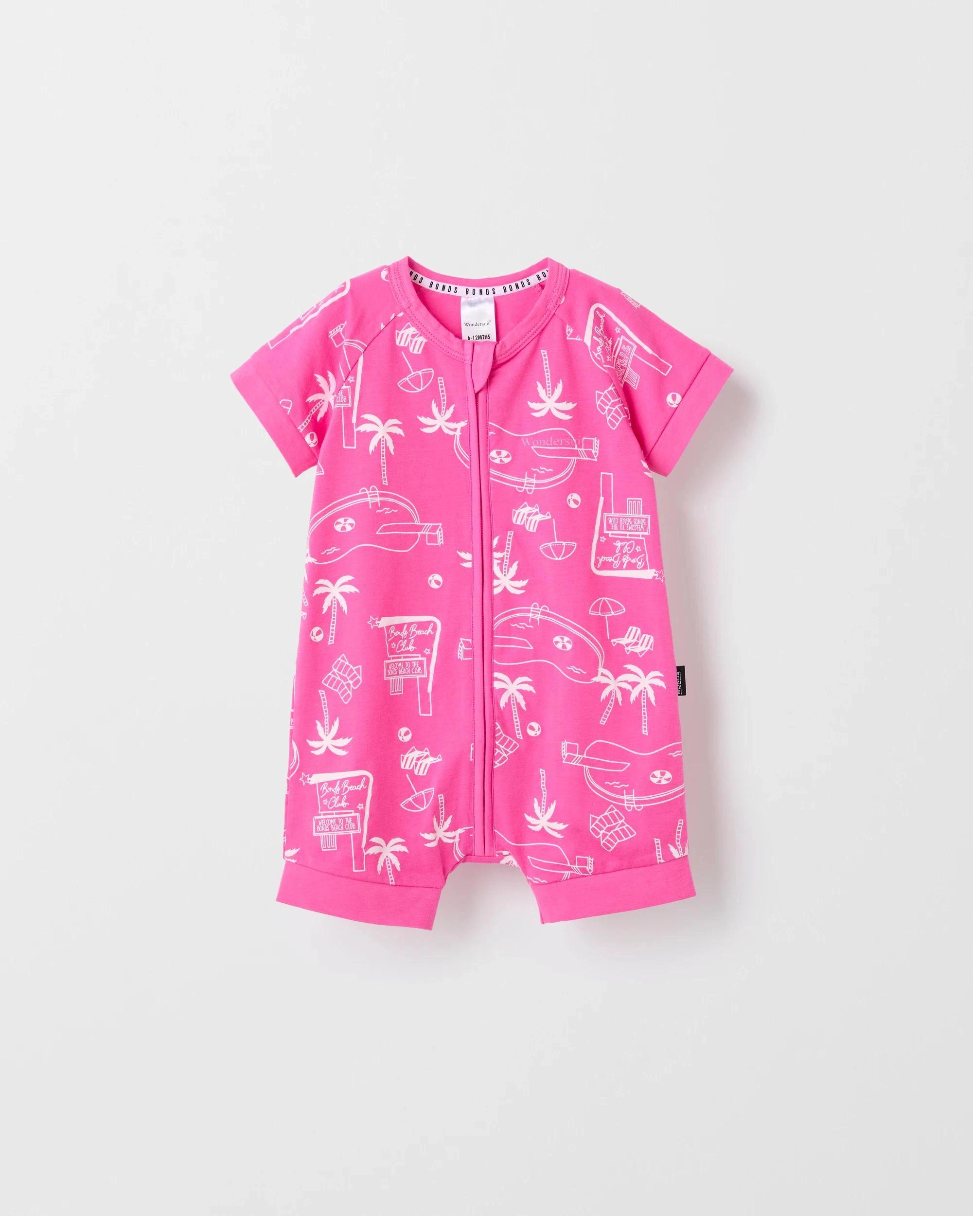 3 Target Bonds Baby Zippy Romper BEACH CLUB FUSCHIA, 3 of 5