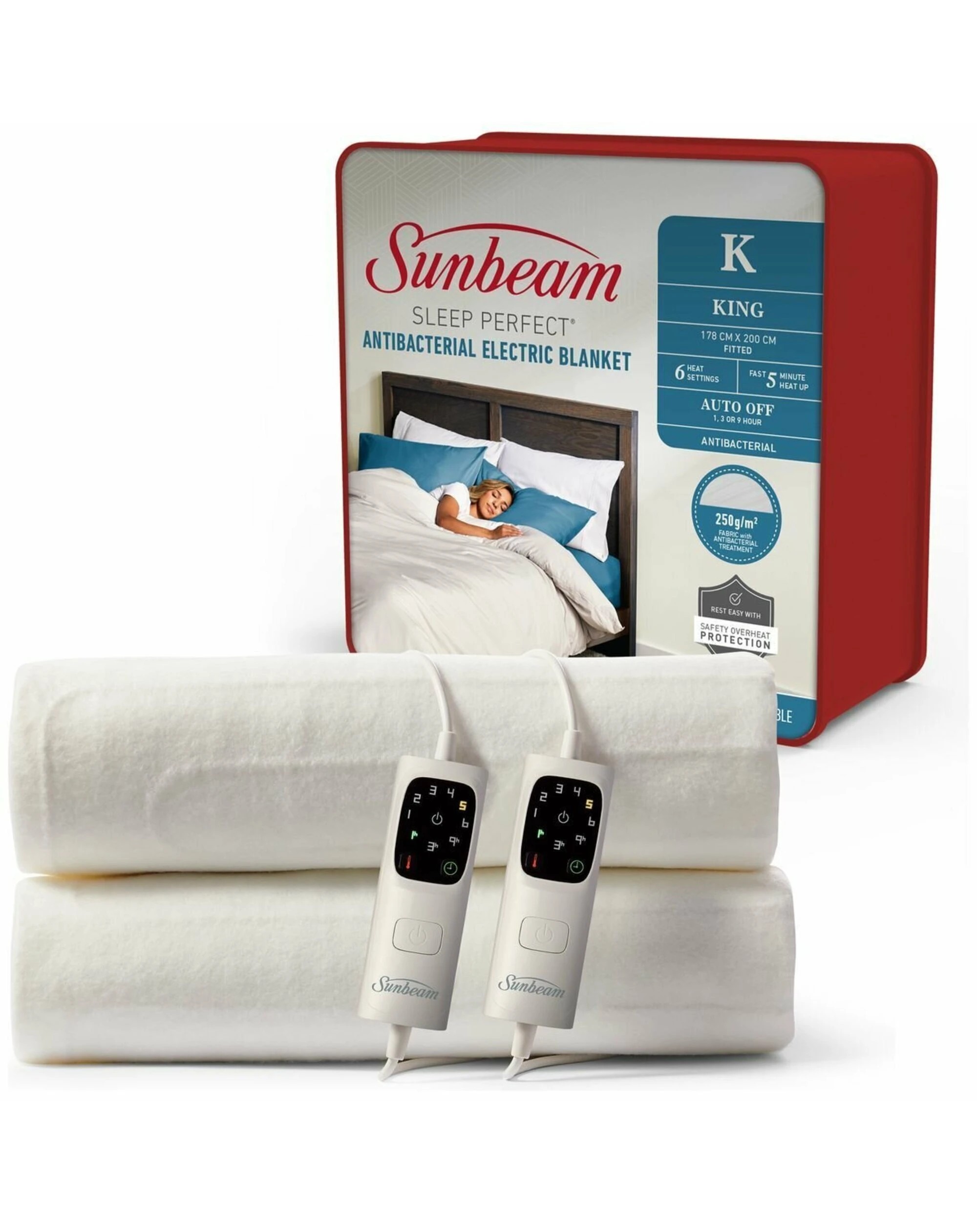 1 Sunbeam Sleep Perfect Electric Blanket - King, 1 of 4