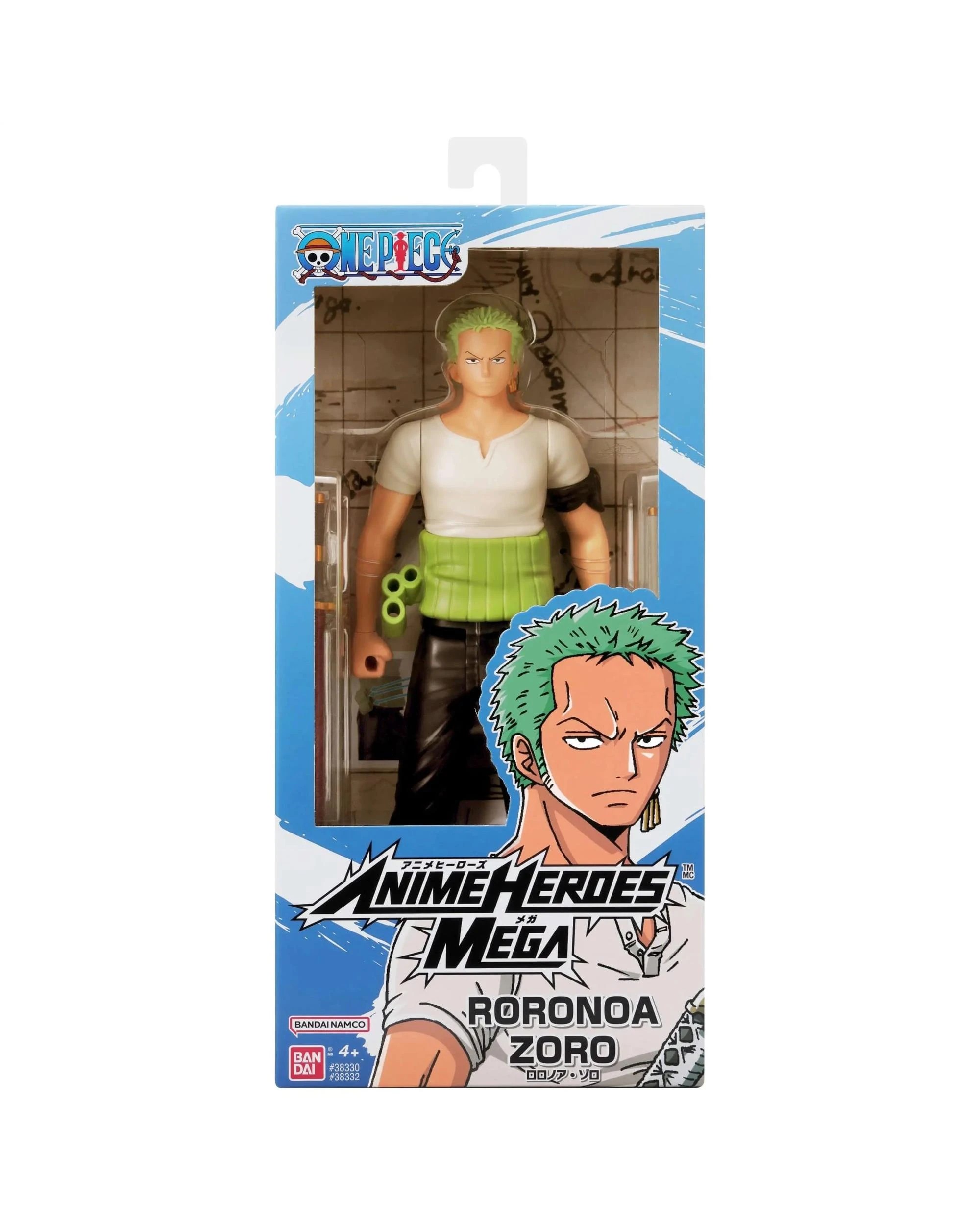 1 Bandai Anime Heroes MEGA One Piece Roronoa Zoro 12 inch Action Figure, 1 of 7