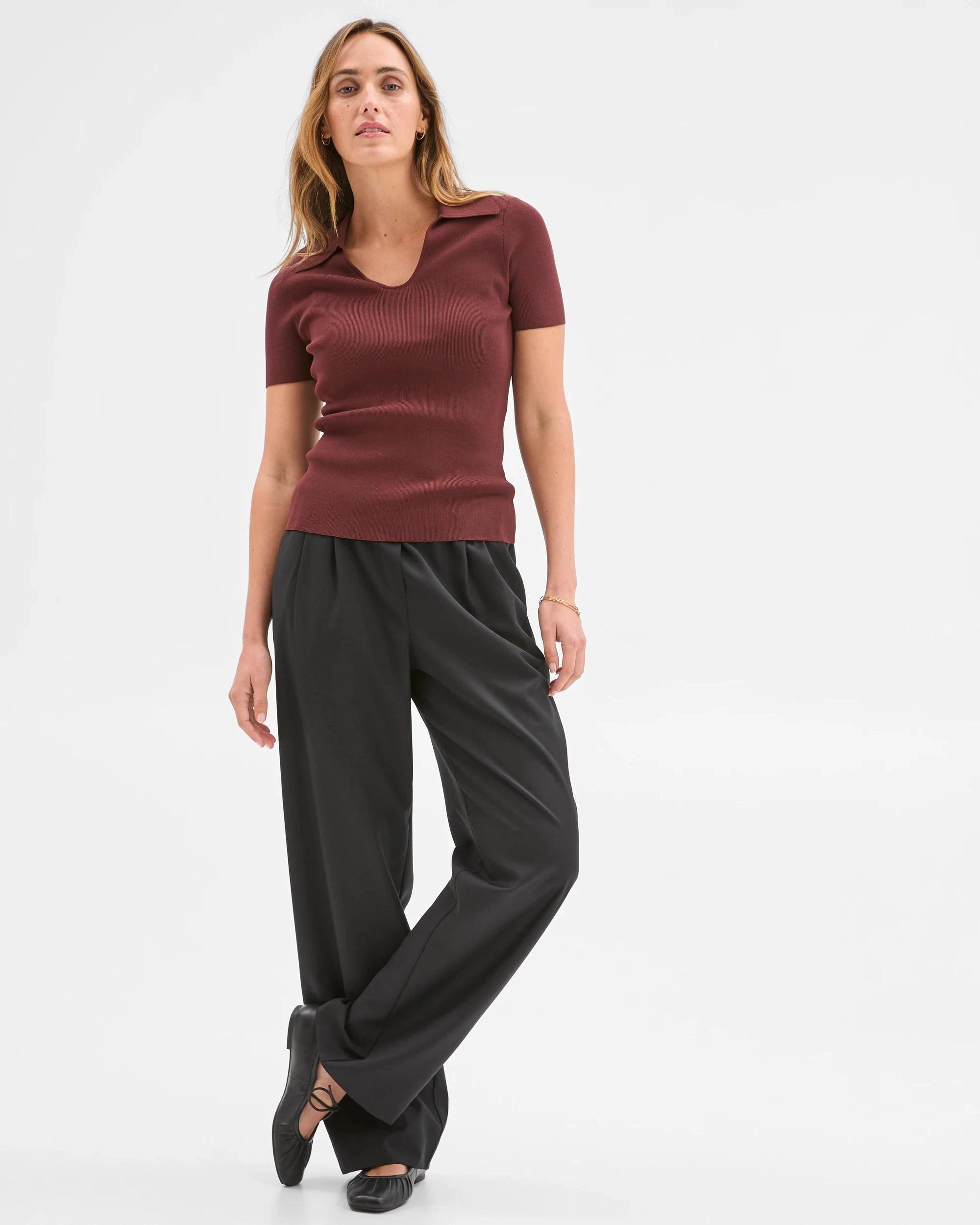 1 Target Woman Preview Wide Leg Pants BLACK, 1 of 6