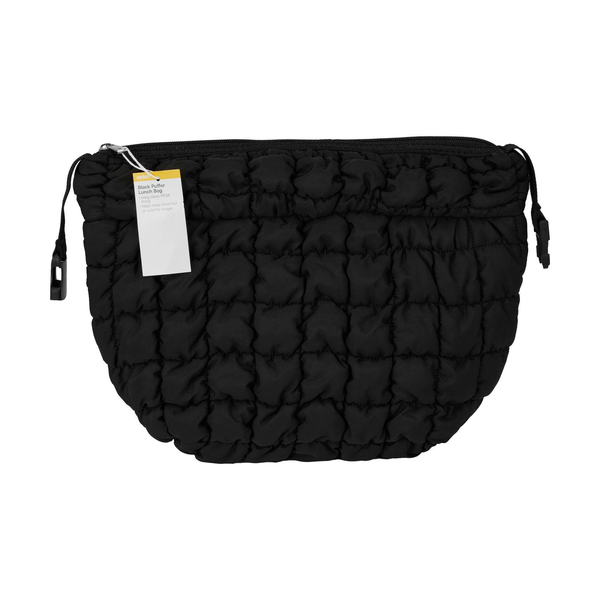 4 Black Puffer Lunch Bag, 4 of 5