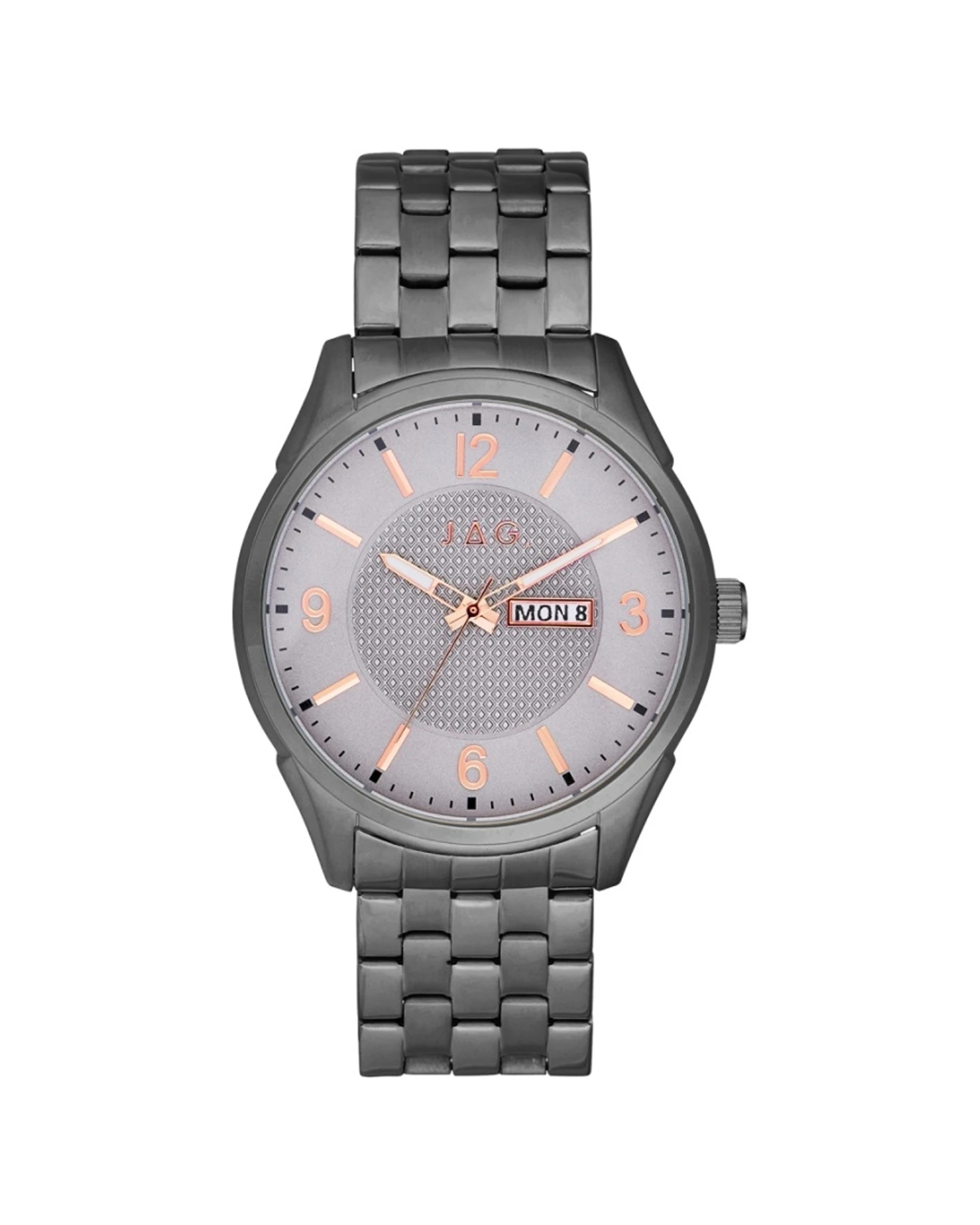 1 JAG William Grey Stainless Steel Band 44mm Watch 5 ATM Water Resistant, 1 of 2