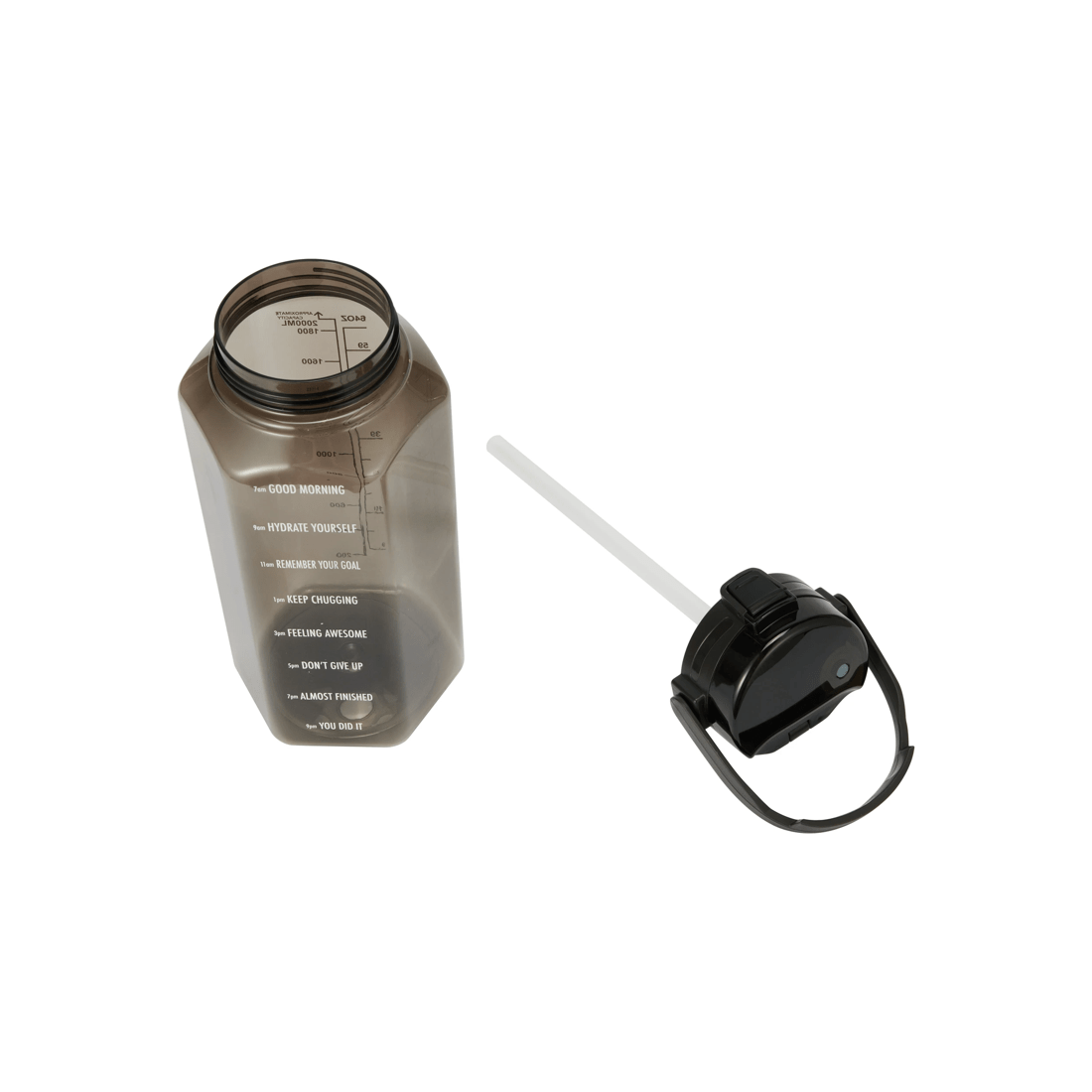 4 2L Black Dual Intake Drink Bottle, 4 of 6