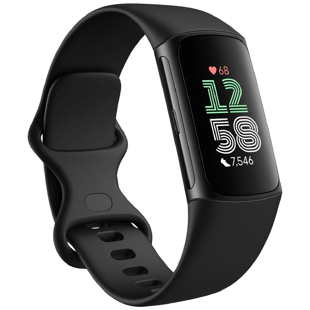 1 Fitbit Charge 6 Advanced Fitness Tracker Obsidian/Black, 1 of 10