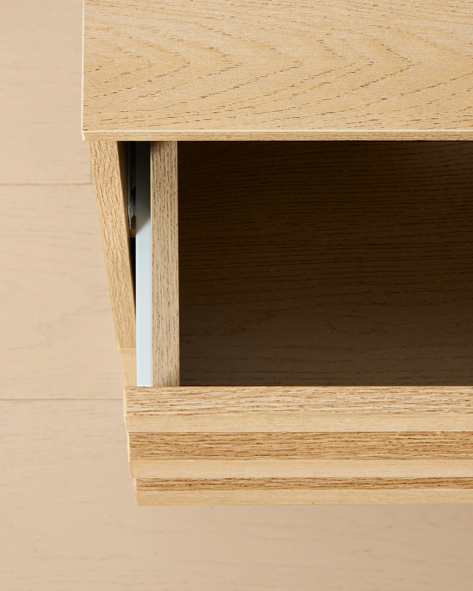 9 Sadie 2 Drawer Bedside Table - Light Oak, 9 of 9