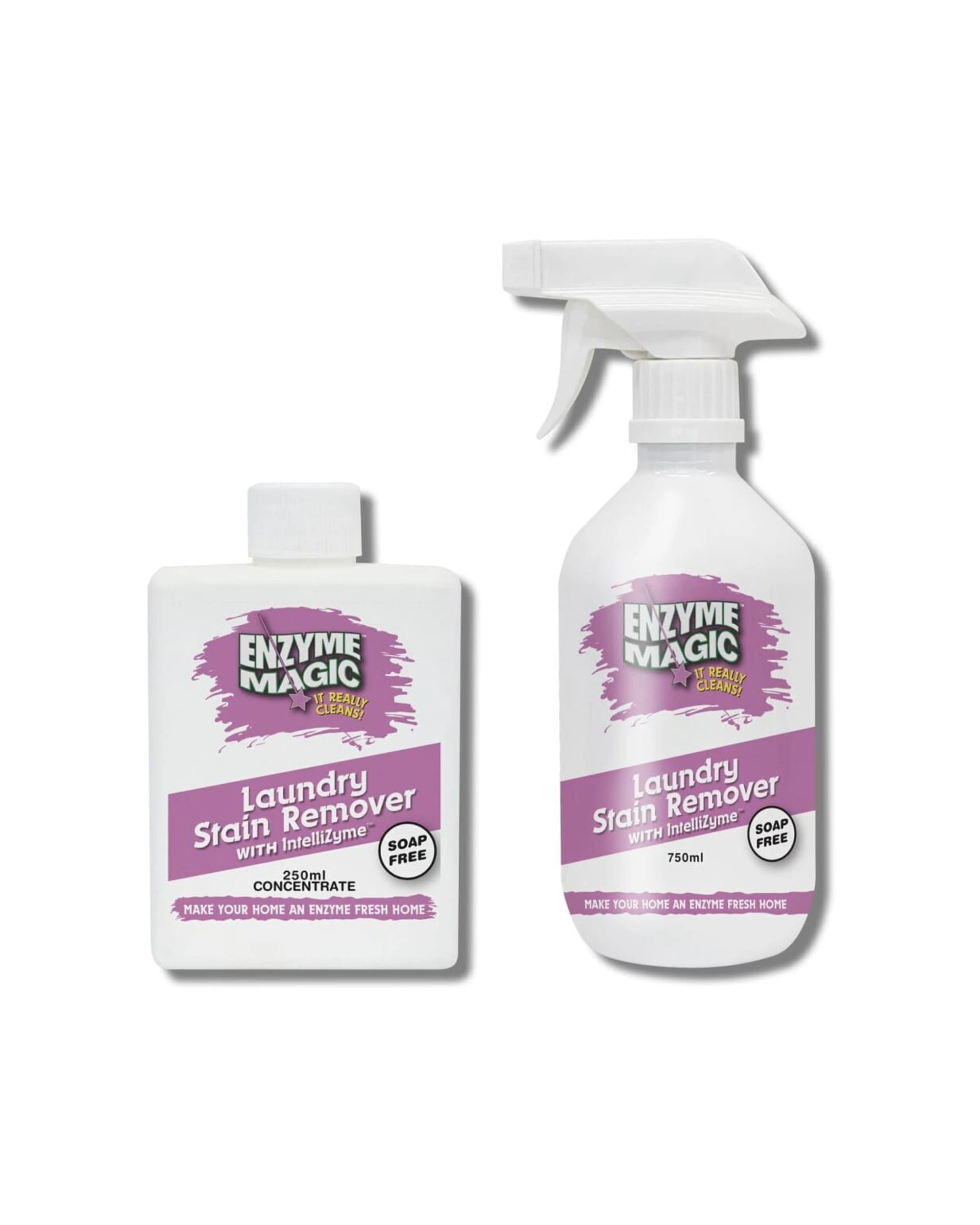 2 Enzyme Magic Laundry Stain Remover Concentrate 2 Pack With Spray Bottle - Clear, 2 of 4