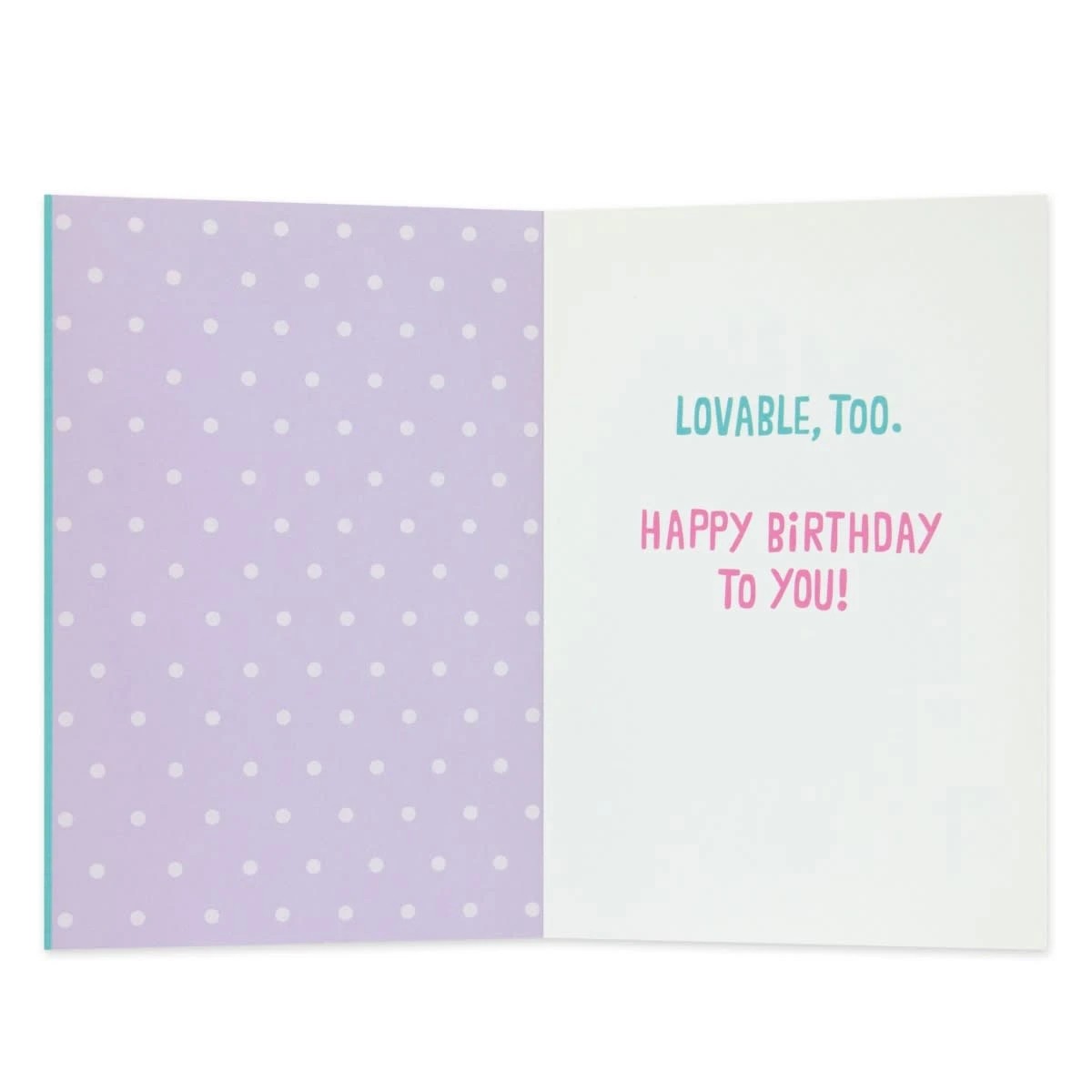 2 Hallmark Fuzzy Belly Poodle Birthday Card - Adorable and Lovable, 2 of 3