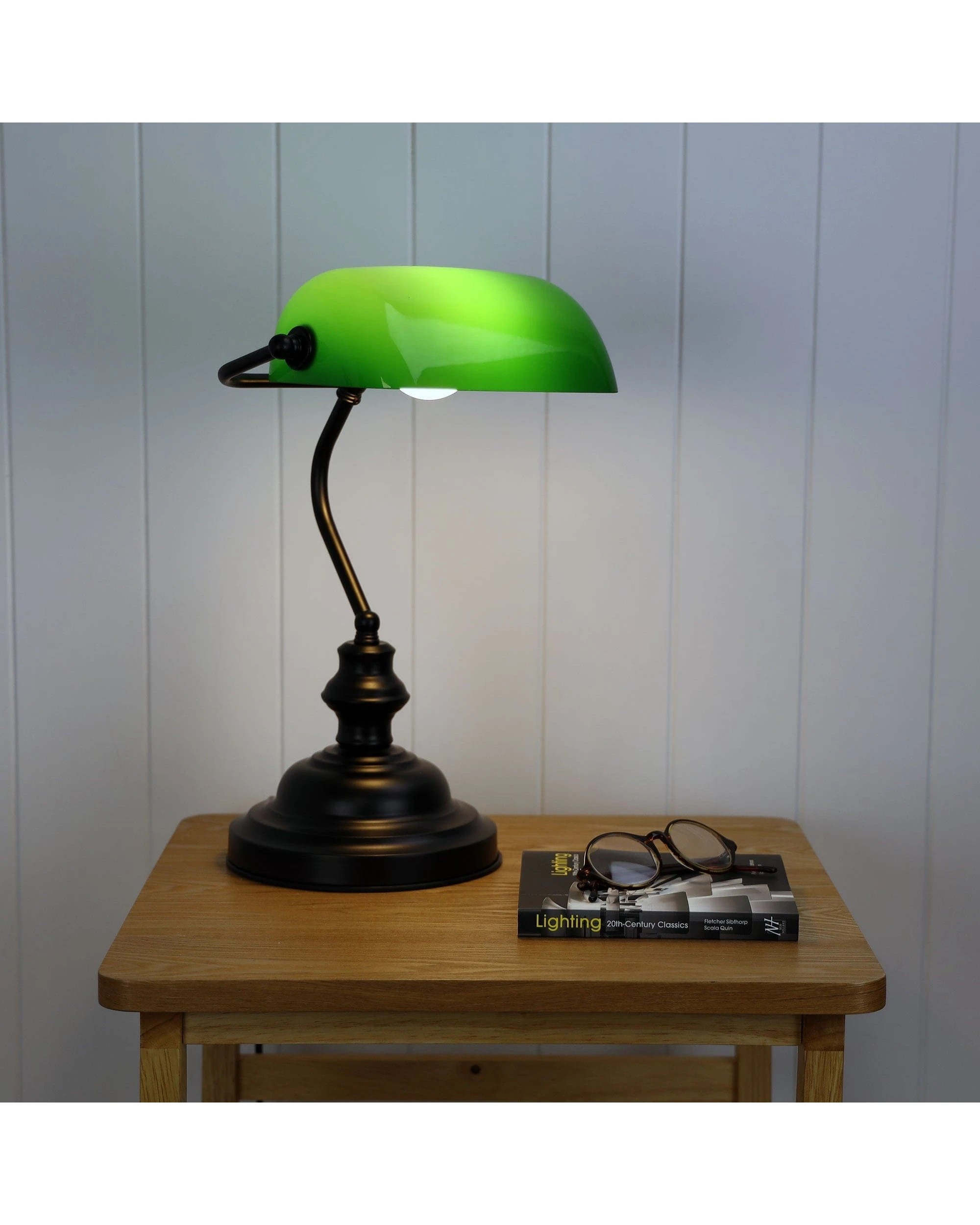 2 Oriel Lighting Bankers Touch Onoff Touch Lamp - Green, 2 of 3