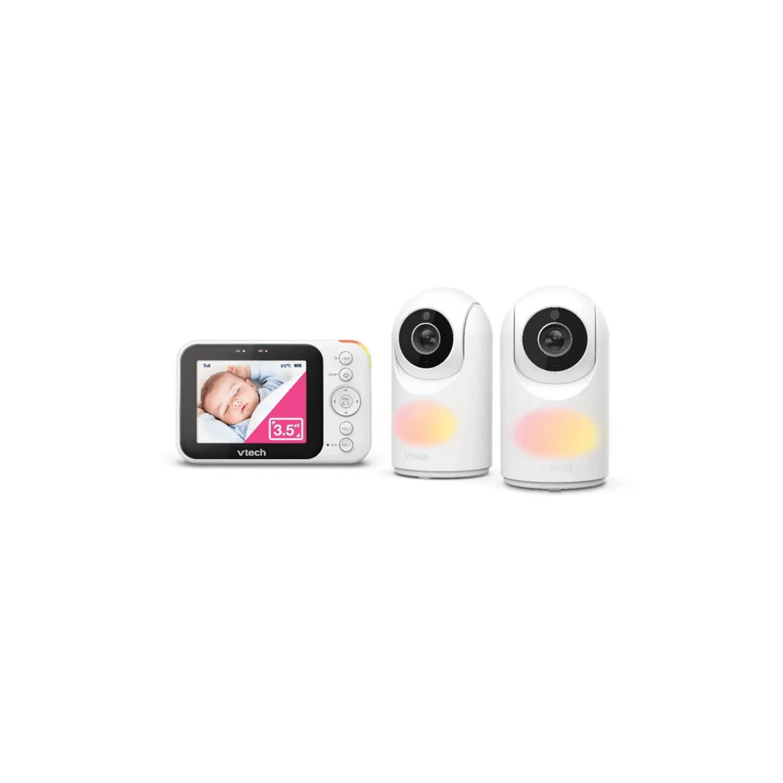 2 Vtech 2-camera Pan & Tilt Video & Audio Baby Monitor
 - White, 2 of 3