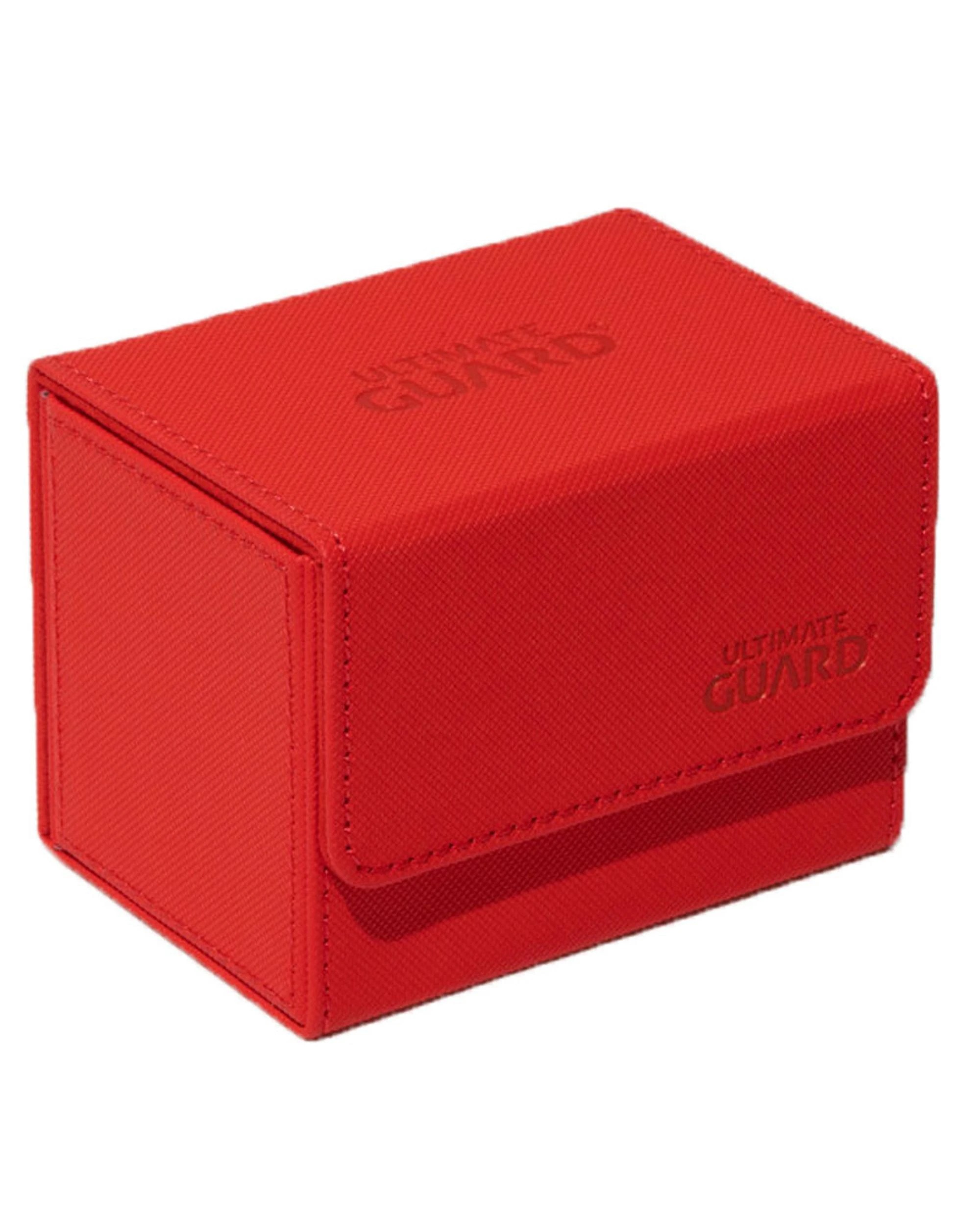 2 Ultimate Guard Sidewinder 80+ Xenoskin Monocolour Deck Box - Red, 2 of 6
