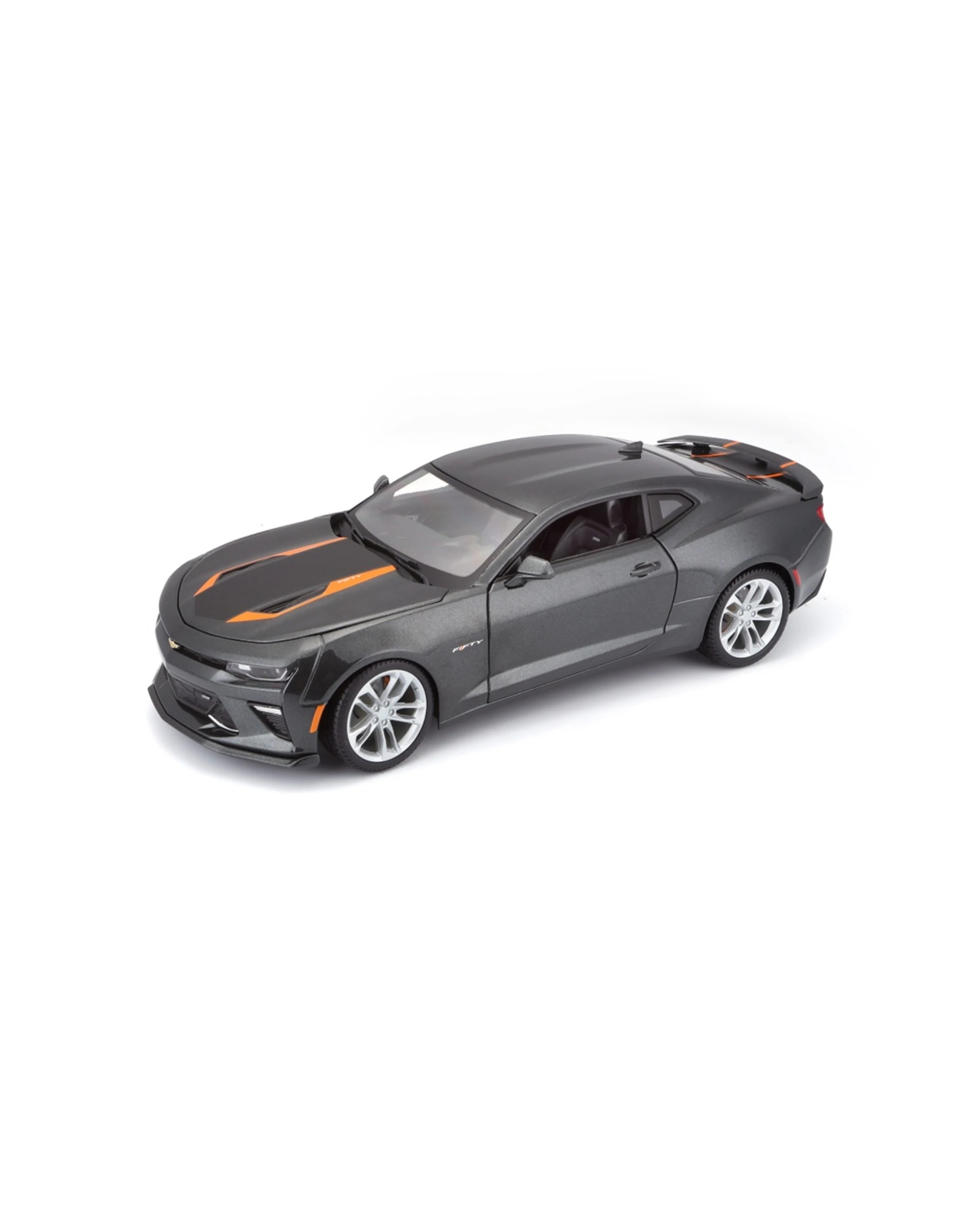 1 Maisto 2017 Chevrolet Camaro 50th Anniversary Model Car Replica - Grey, 1 of 8