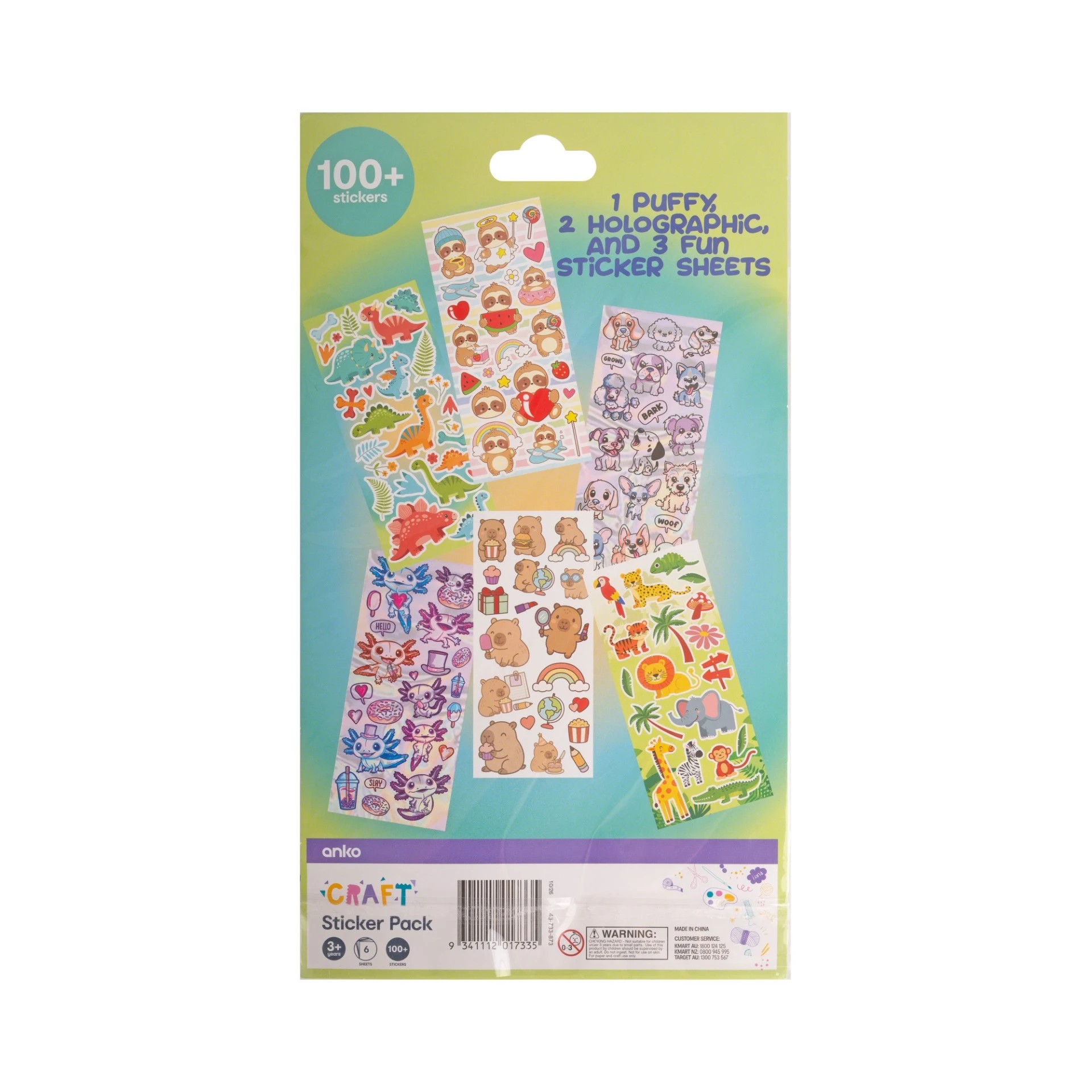 6 6 Sheet Sticker Pack - Assorted, 6 of 7