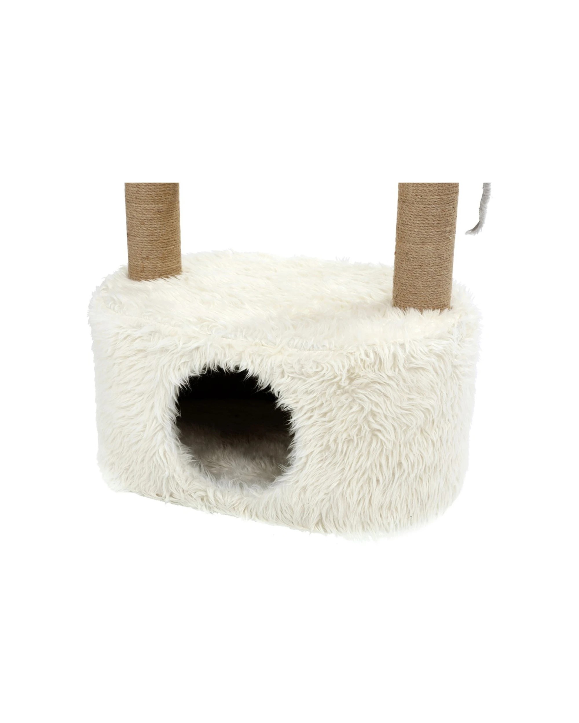 4 Paws And Claws 60cm Cat Condo Scratching Post With Sisal - Sand Colouring.
 - Natural, 4 of 4