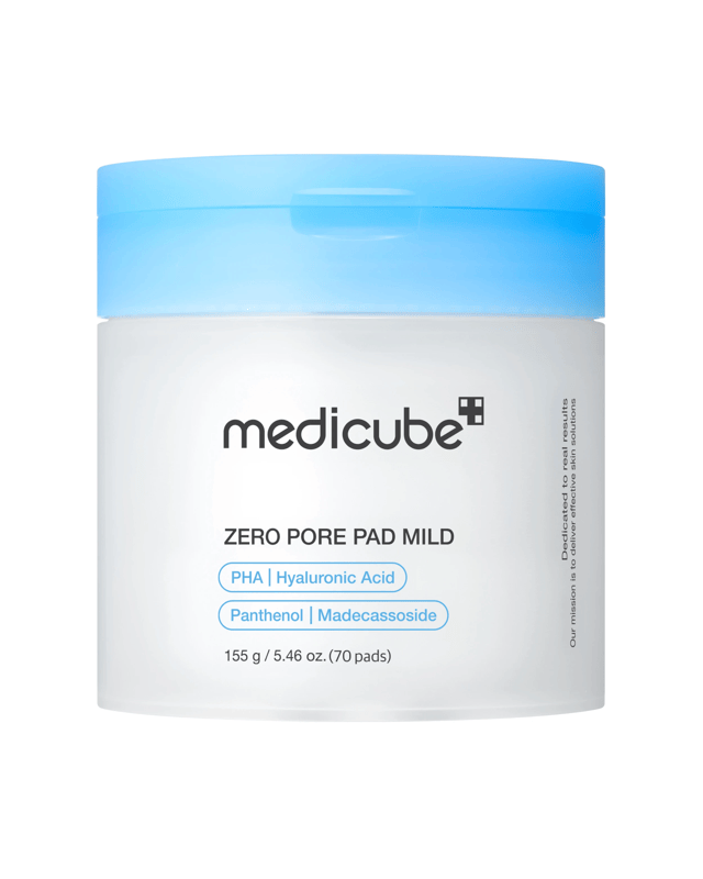 Medicube 70 Piece Zero Pore Pad Mild 155g - PHA, Hyaluronic Acid, Madecassoside and Panth