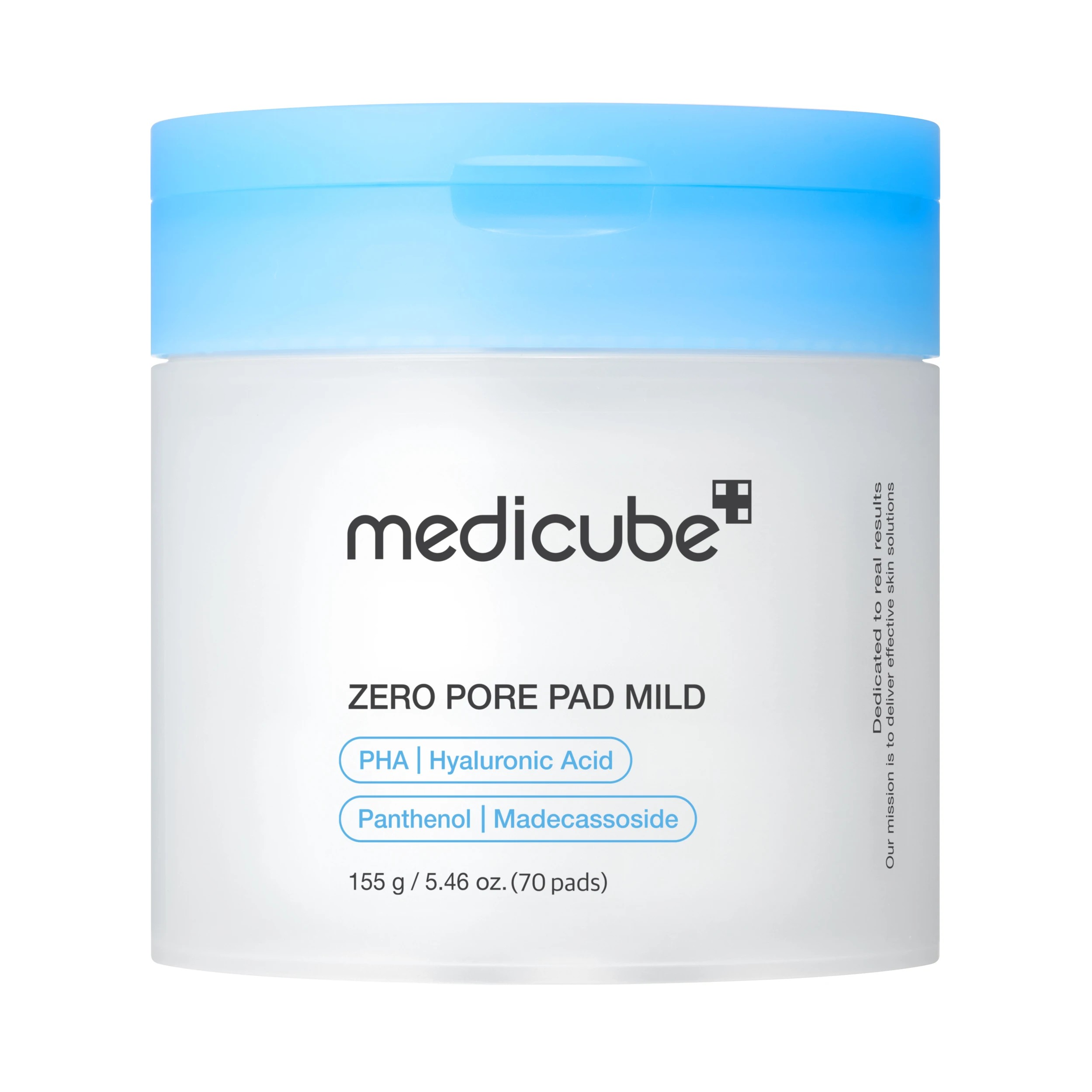 1 Medicube 70 Piece Zero Pore Pad Mild 155g - PHA, Hyaluronic Acid, Madecassoside and Panthenol, 1 of 5