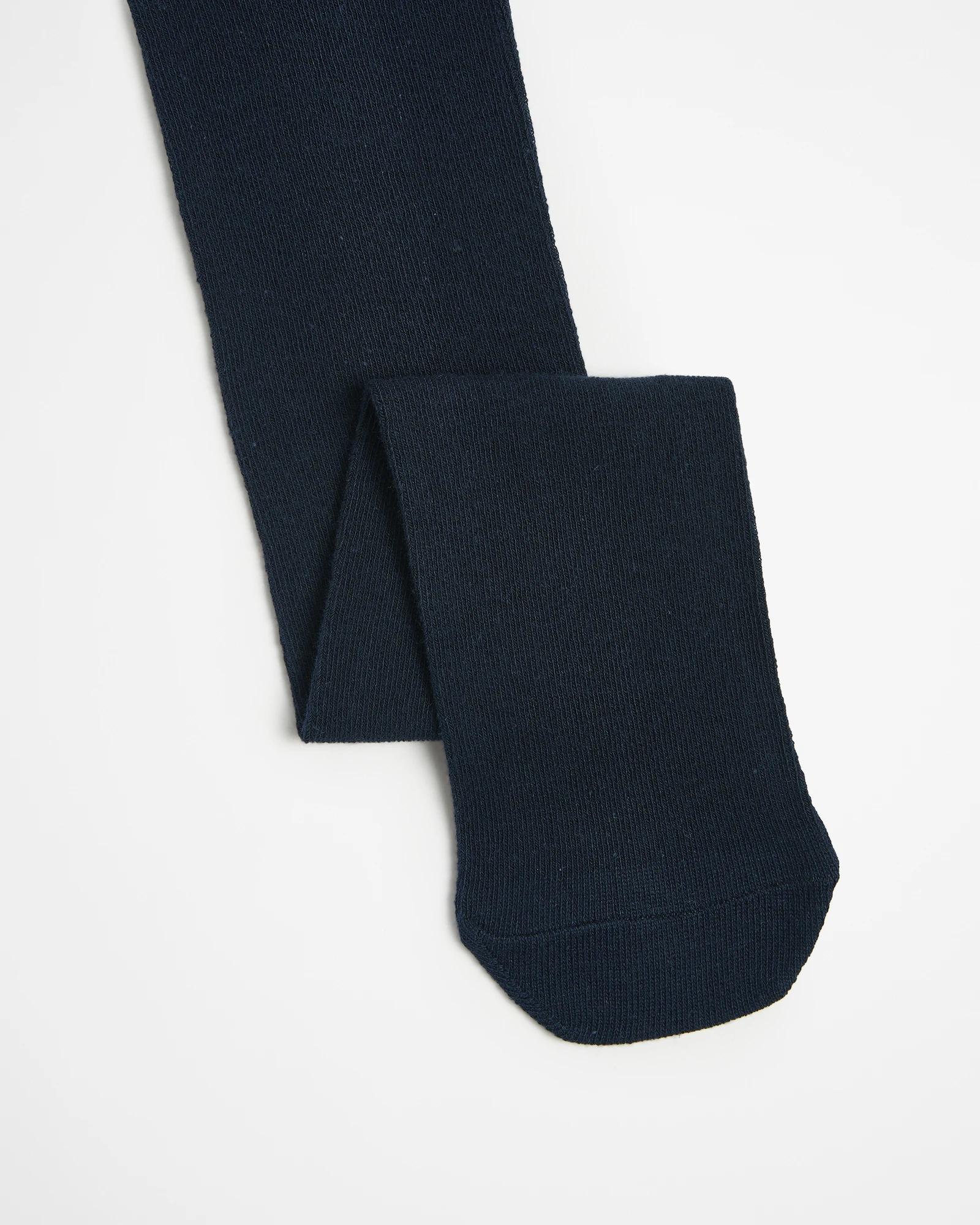 2 School Maxx Girls Tights 2 Pack NAVY BLUE, 2 of 3