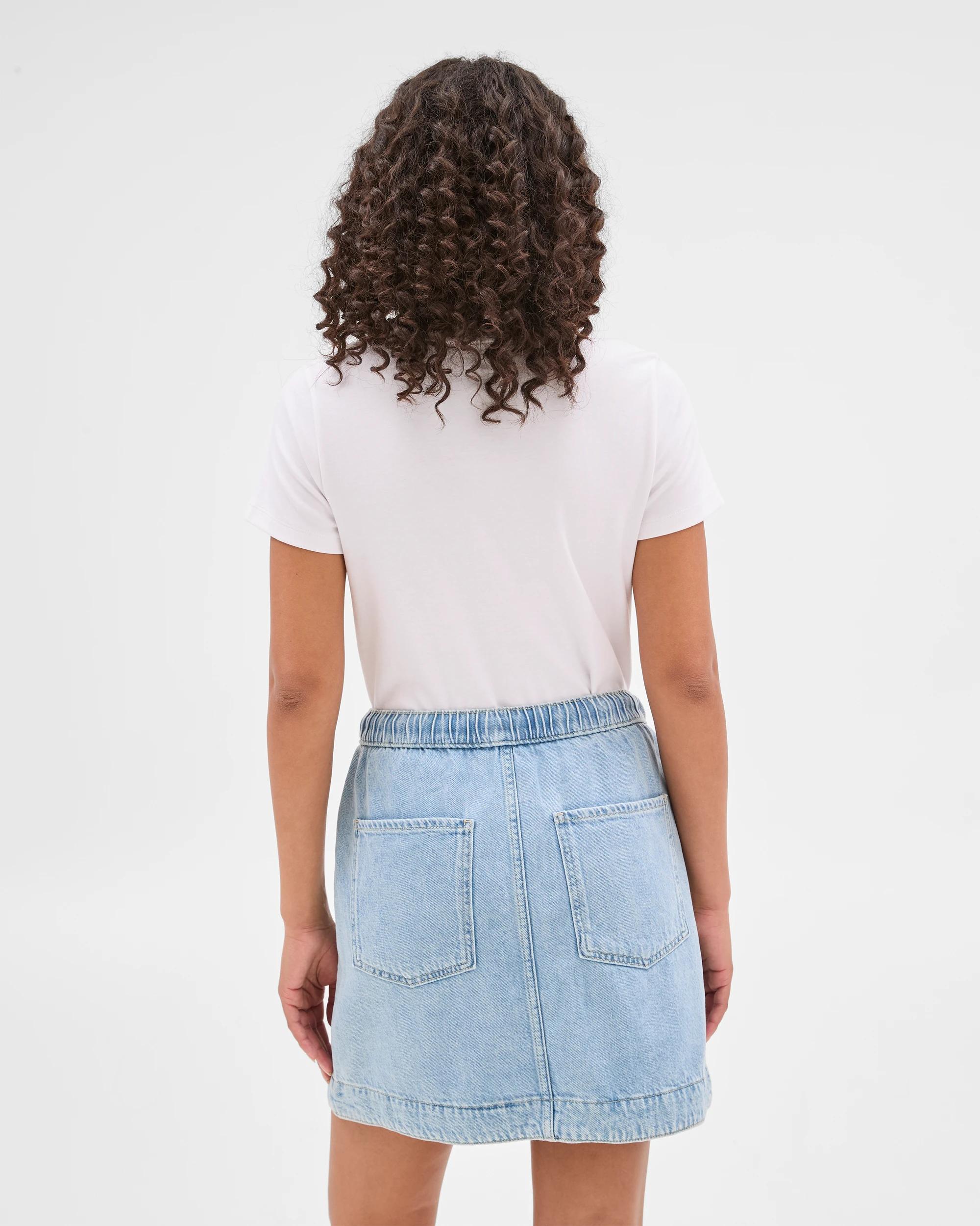 5 Target Denim Pull On Mini Skirt ICE BLUE, 5 of 6