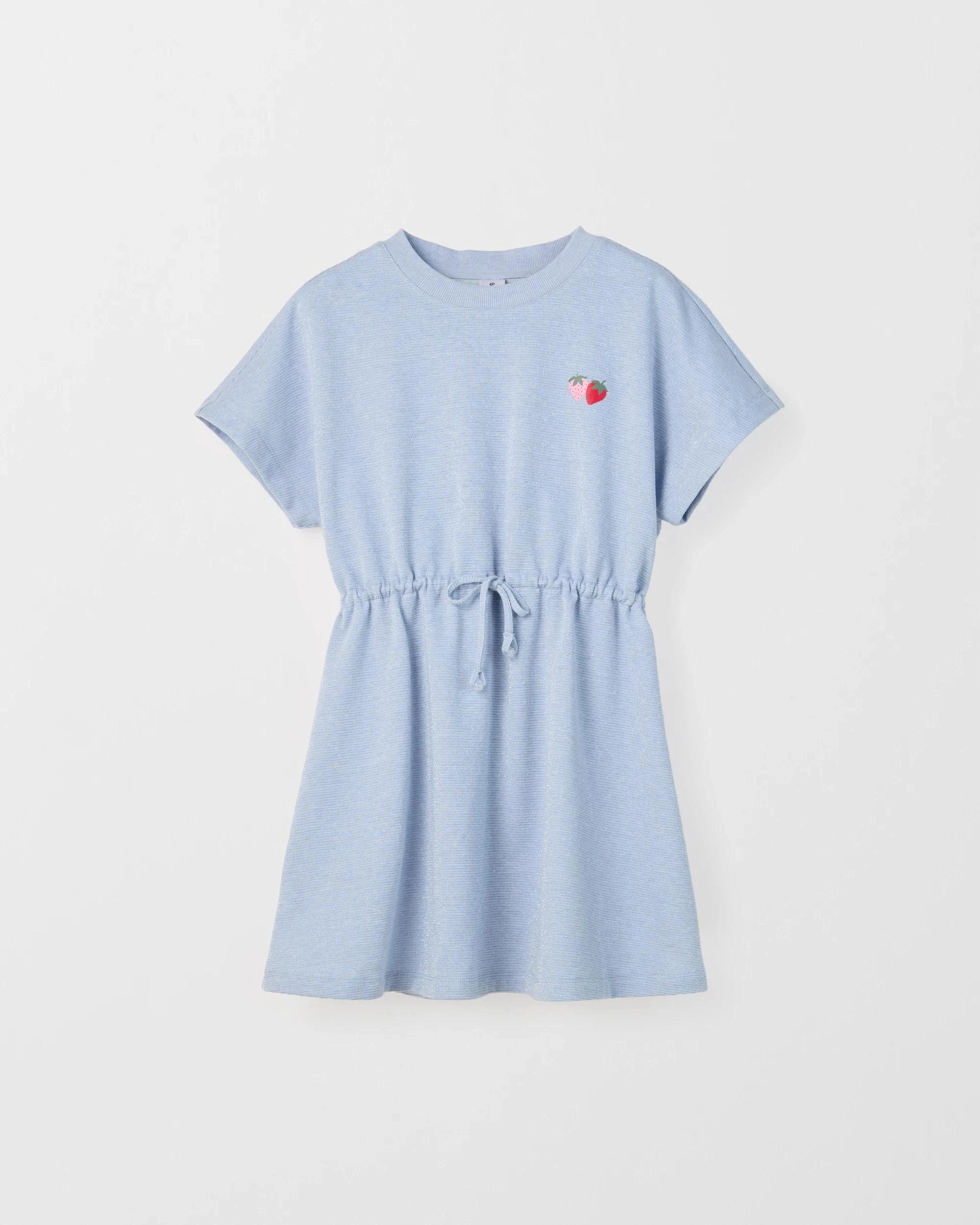 6 Target Kids Australian Cotton Blend Fleece Dress BLUE, 6 of 7