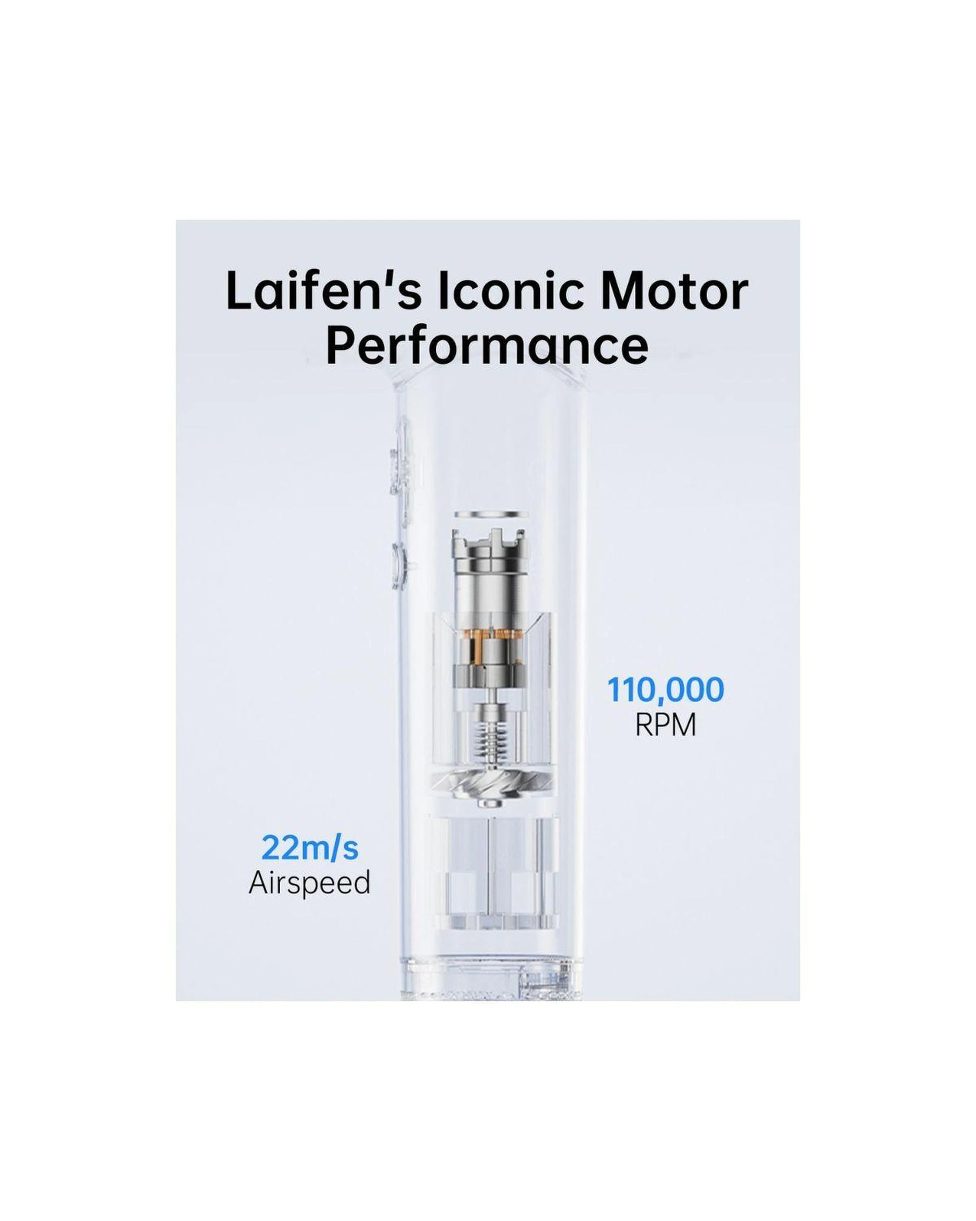 5 Laifen Swift Special High Speed Hair Dryer Matte Black 110000 RPM with 3 Styling Nozzles, 5 of 8