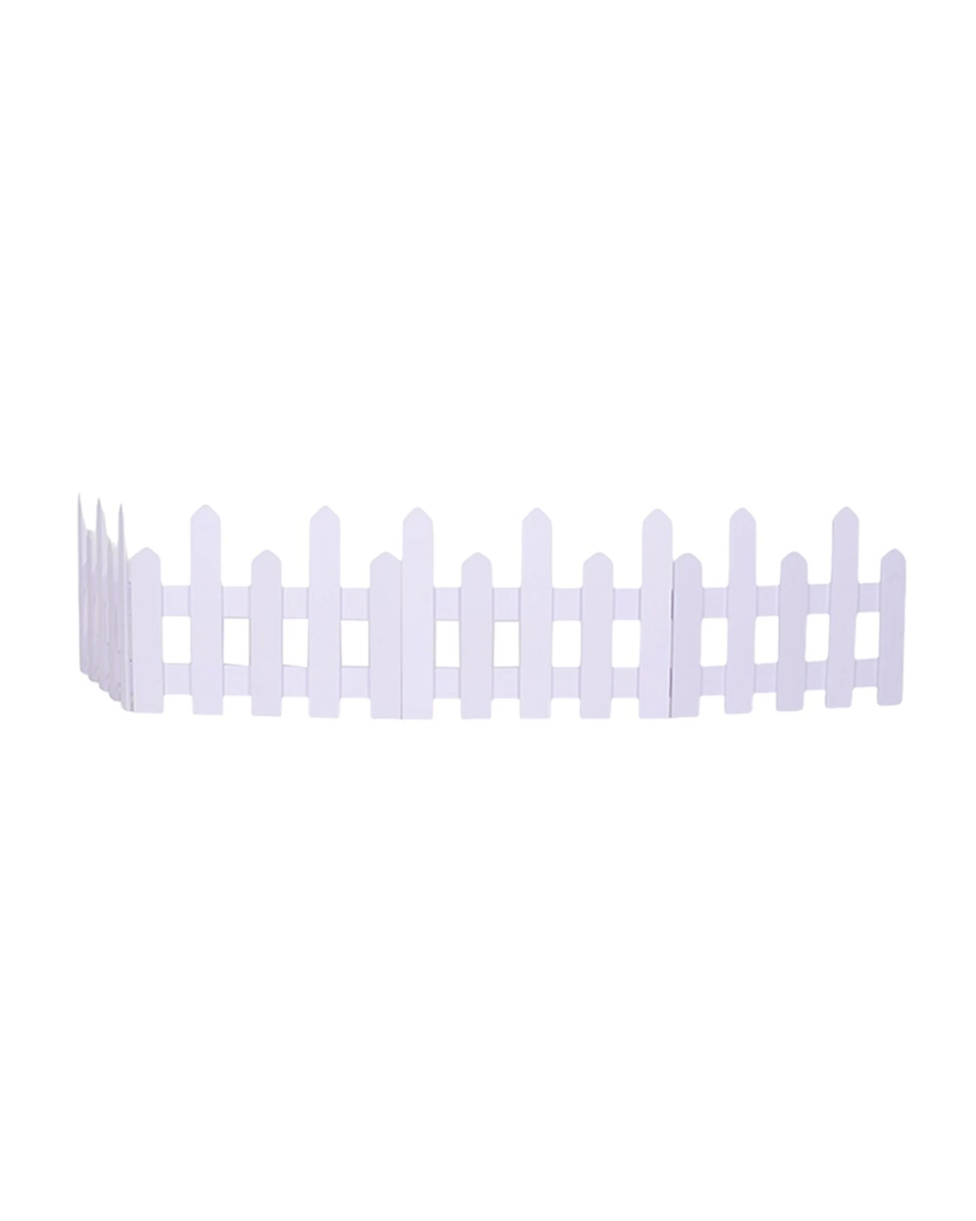 2 Party Planet White Wooden Picket Fence Decoration 1.2m, 2 of 3
