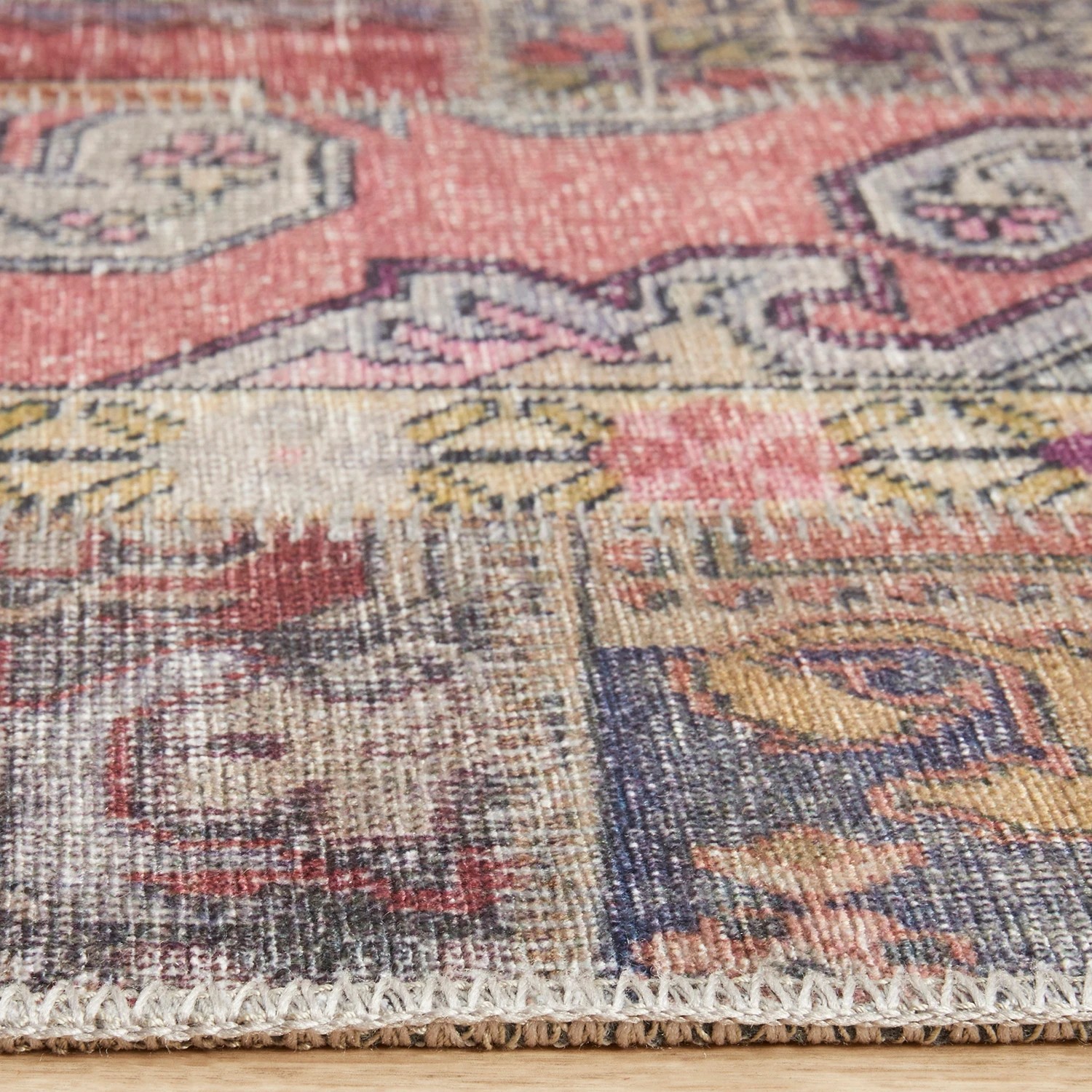 6 Common Ground Rugs Bazaar 178 200x80cm - Small Runner Rug - Beige, 6 of 9