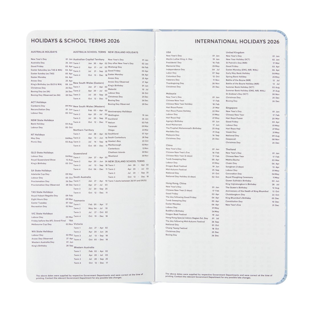 2 2026 Slim Weekly Diary - Shell, 2 of 8