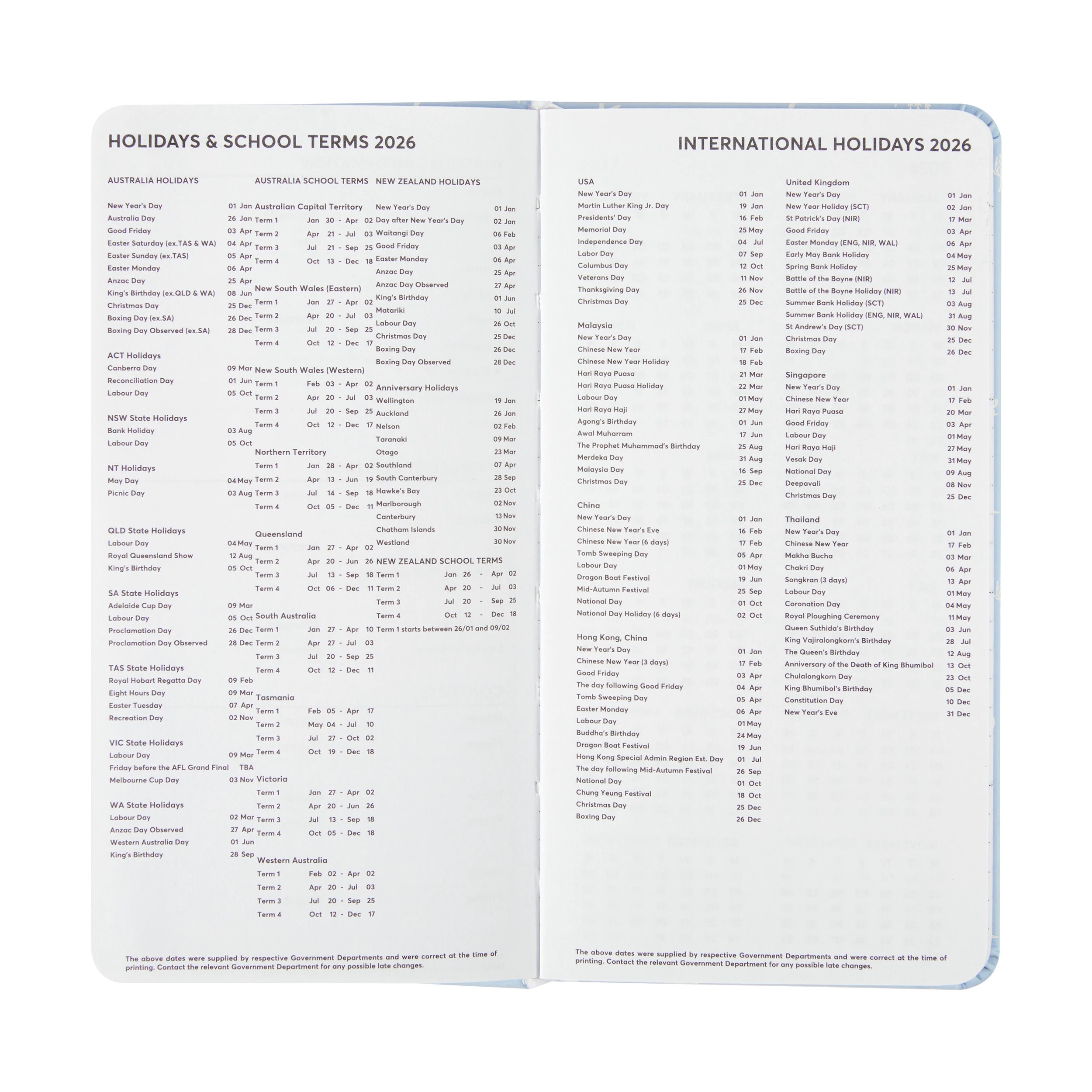 2 2026 Slim Weekly Diary - Shell, 2 of 8