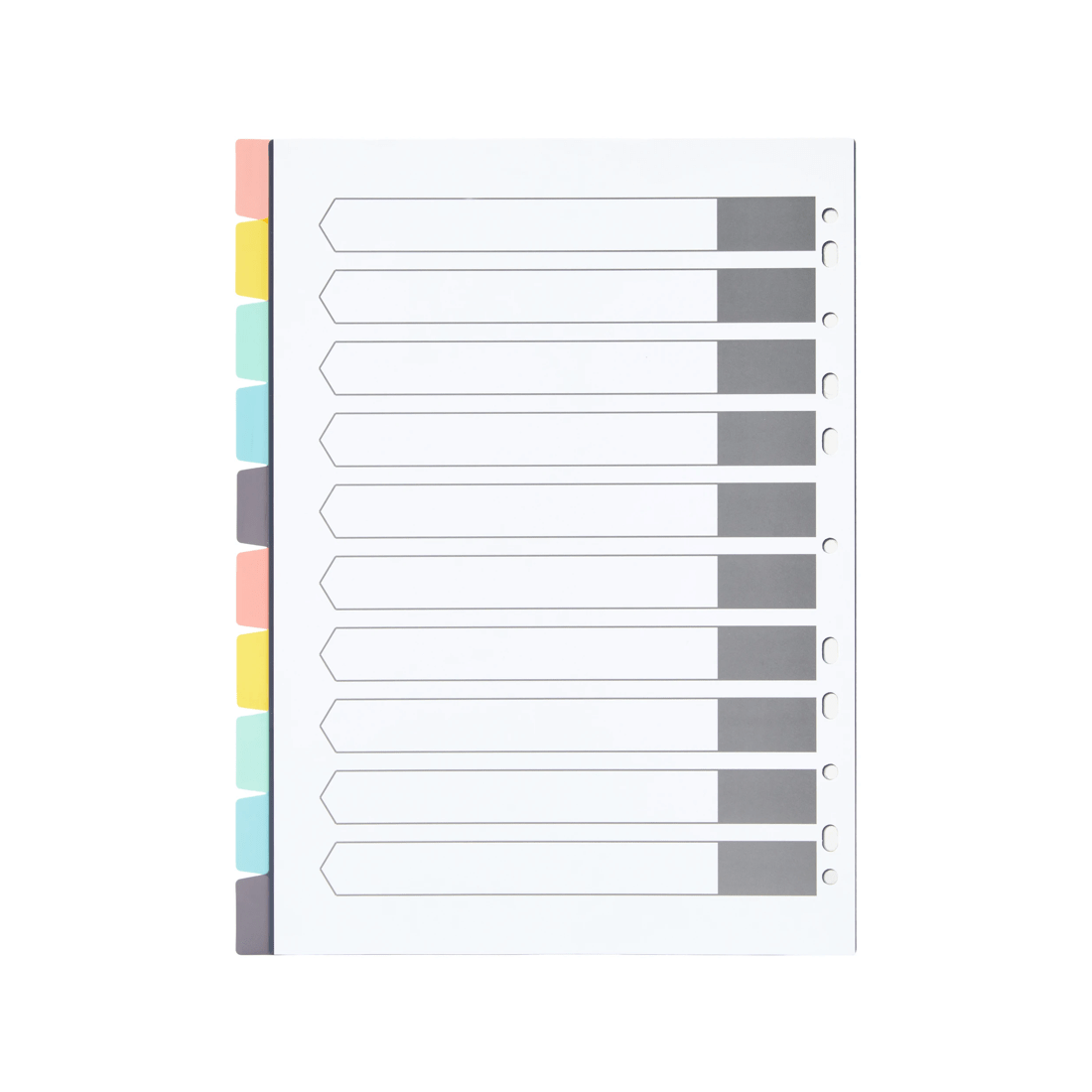 3 10 Tab Plastic Dividers, 3 of 6
