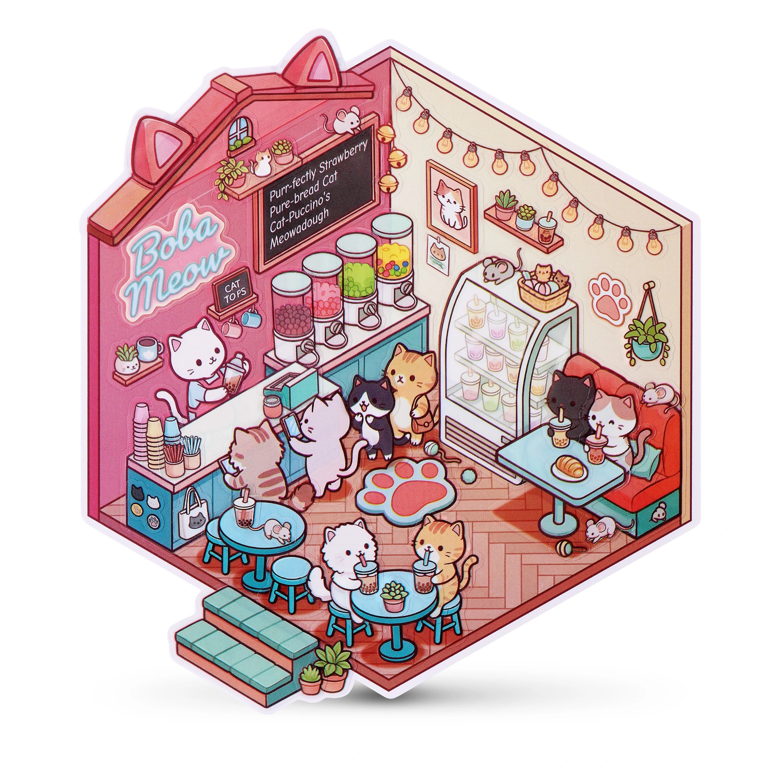 5 Zuru Sticker Therapy: Kawaii Kitties Set - Assorted, 5 of 10
